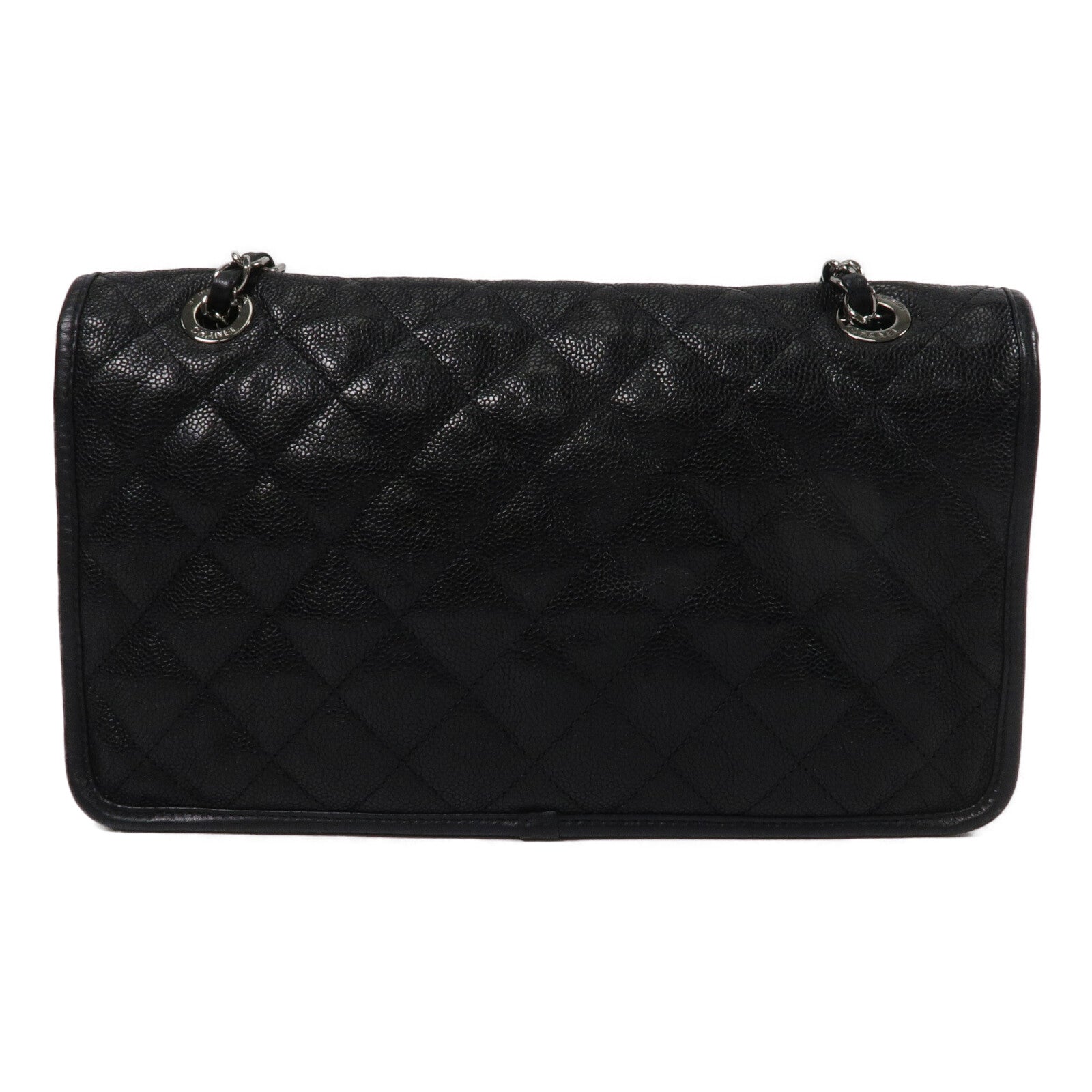 CHANEL 牛皮皮革French Riviera Flap鏈帶肩背袋