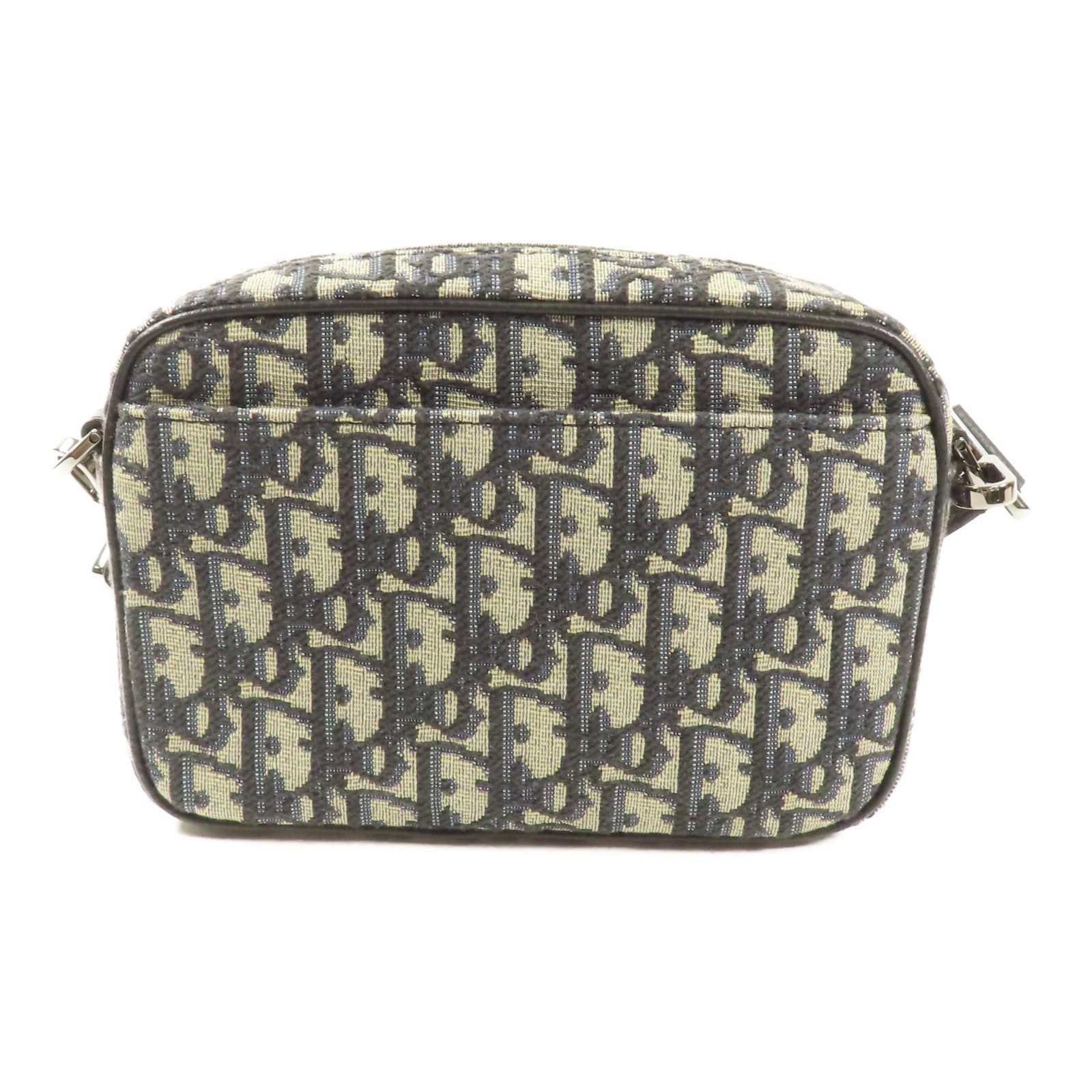Dior Oblique帆布Mini Safari Messenger Bag銀扣肩背袋