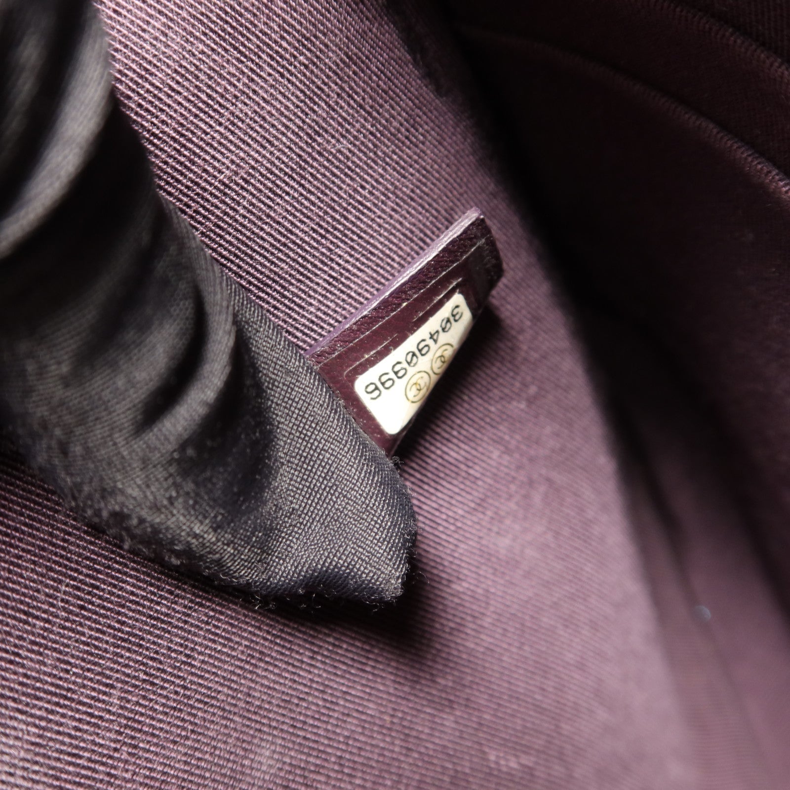 CHANEL 羊皮皮革Double Zip Pouch銀扣小袋