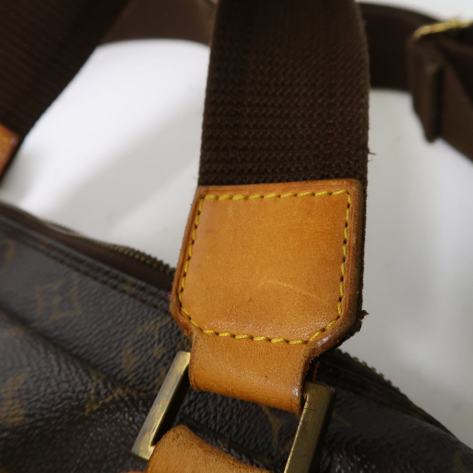 LOUIS VUITTON Monogram Sac Bosphore金扣手挽肩背兩用袋啡色