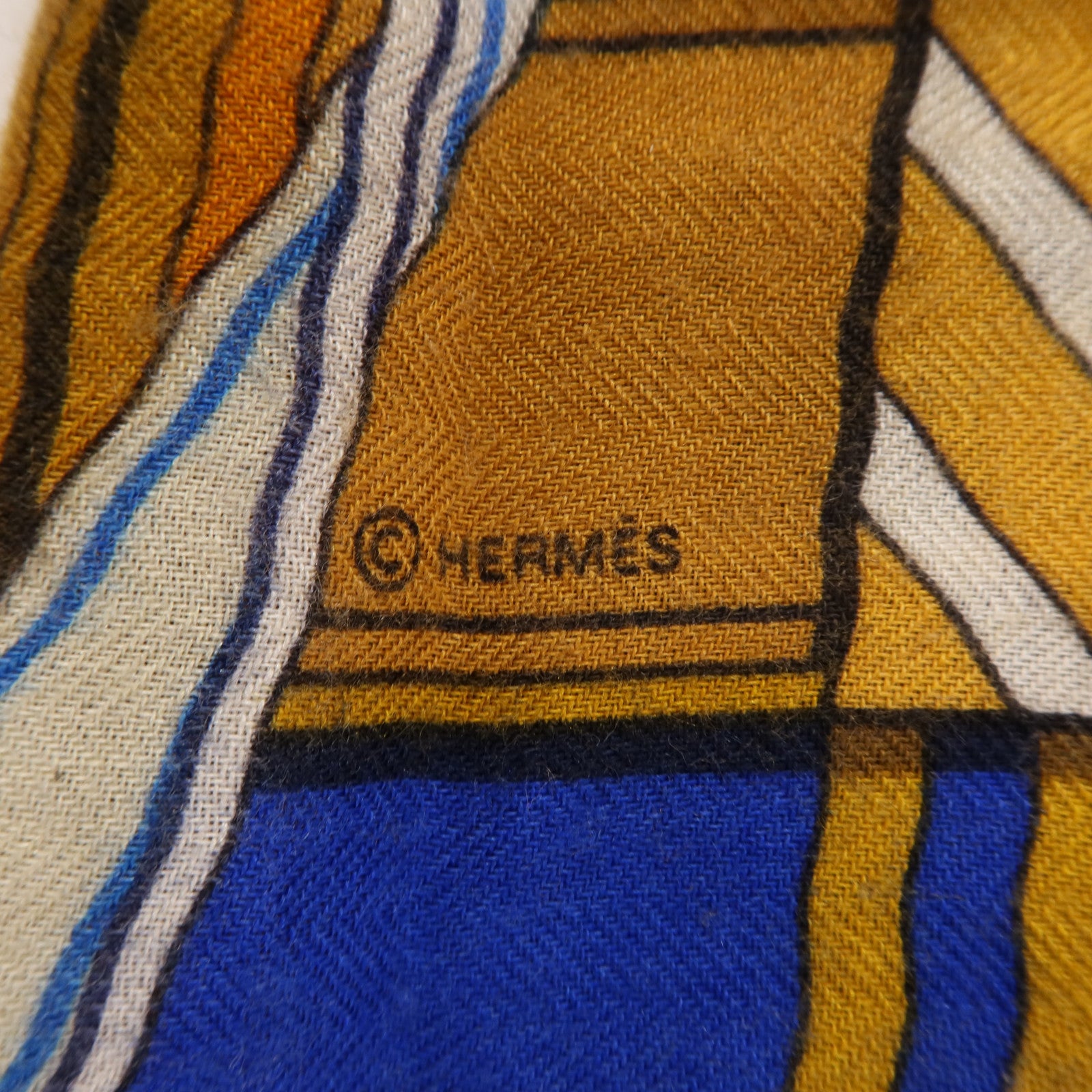HERMES 羊絨/絲質Scarf圍巾