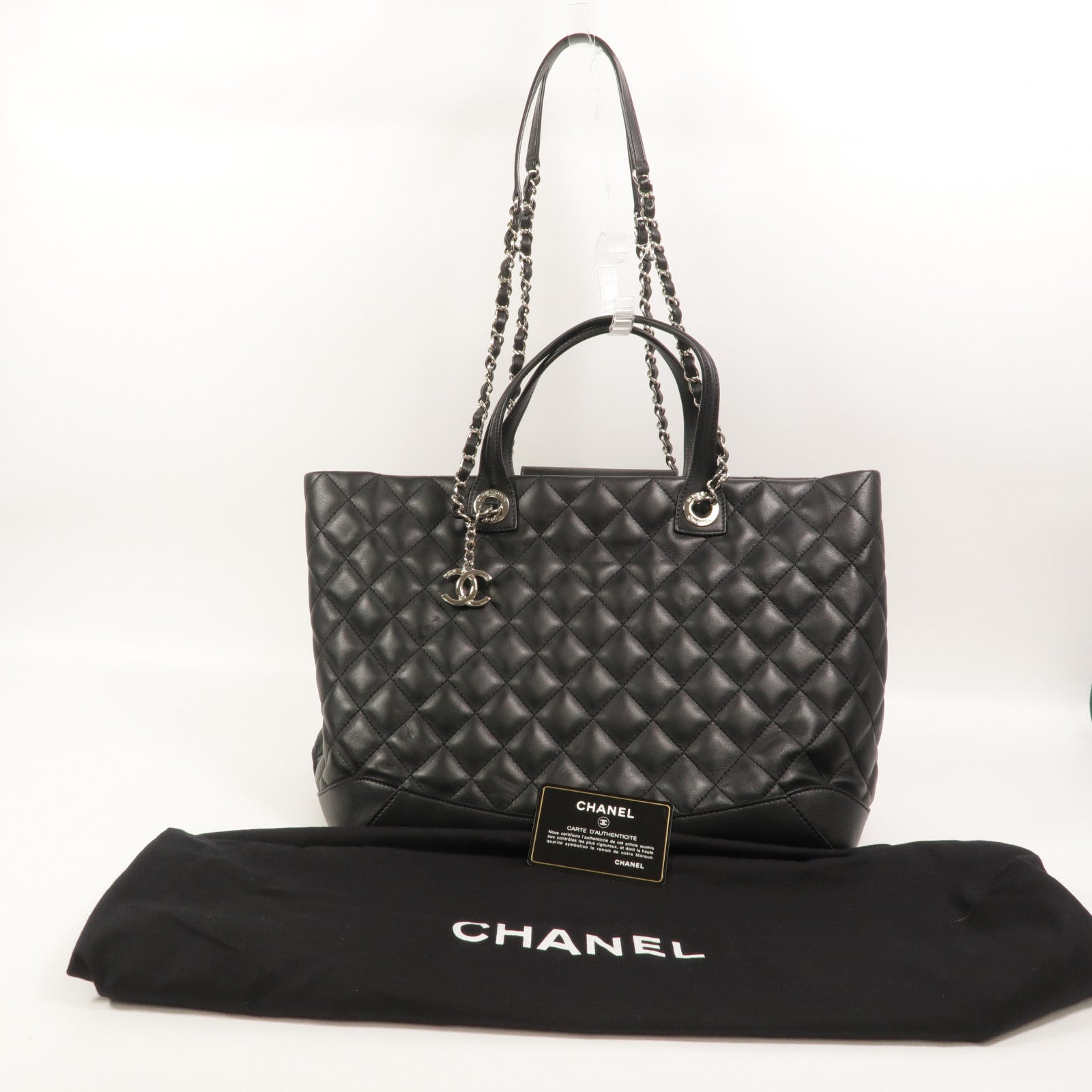 CHANEL 羊皮皮革Tote Bag手挽肩背兩用袋