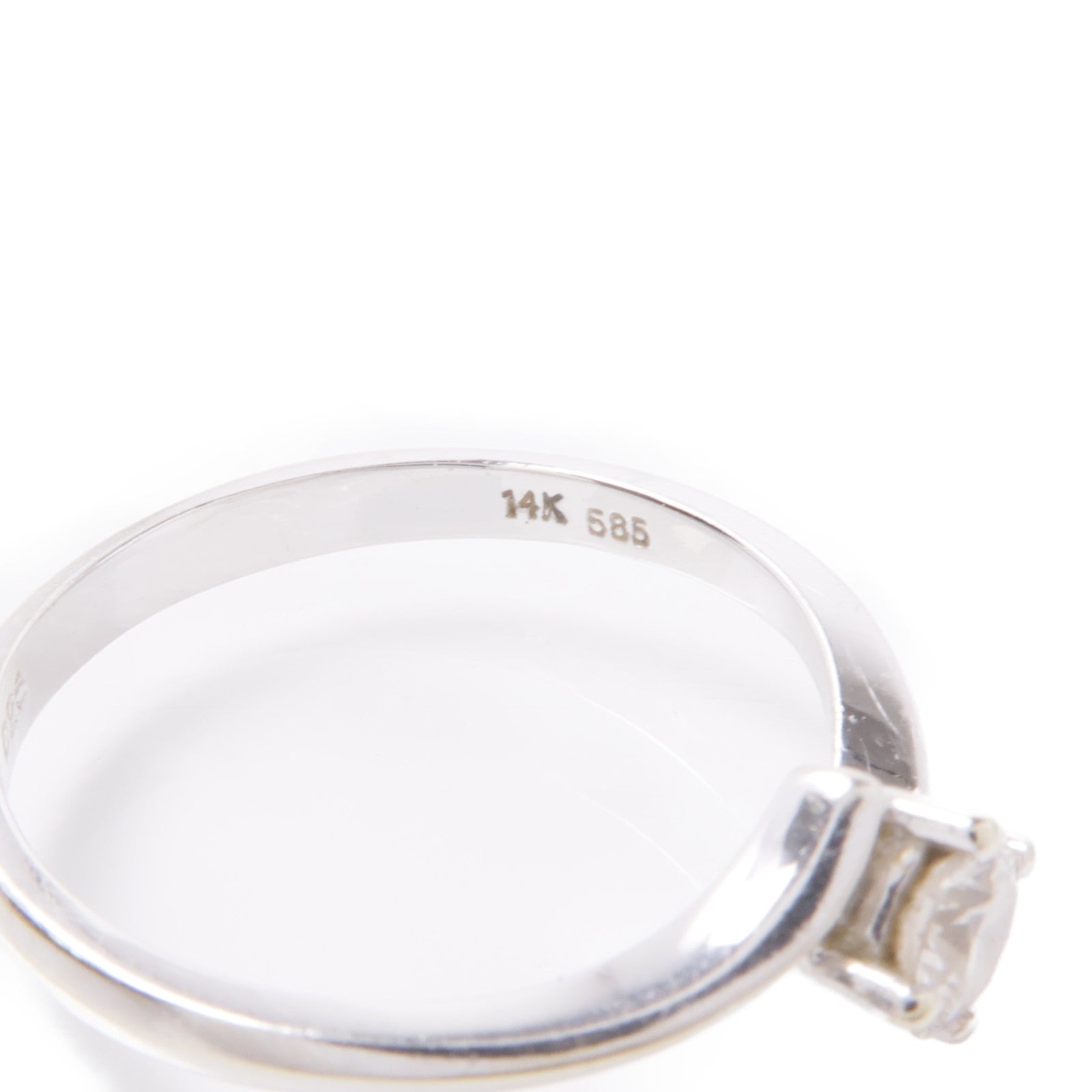 JEWELRY 14K白金Diamond Ring鑽石戒指US#6