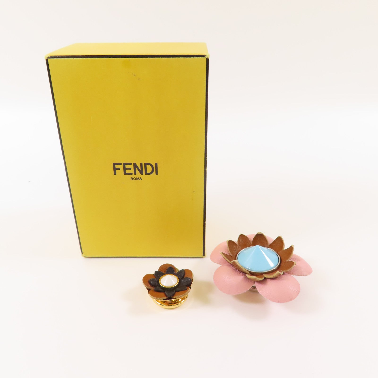 FENDI 【激減優惠】金屬/皮革Brooch胸針