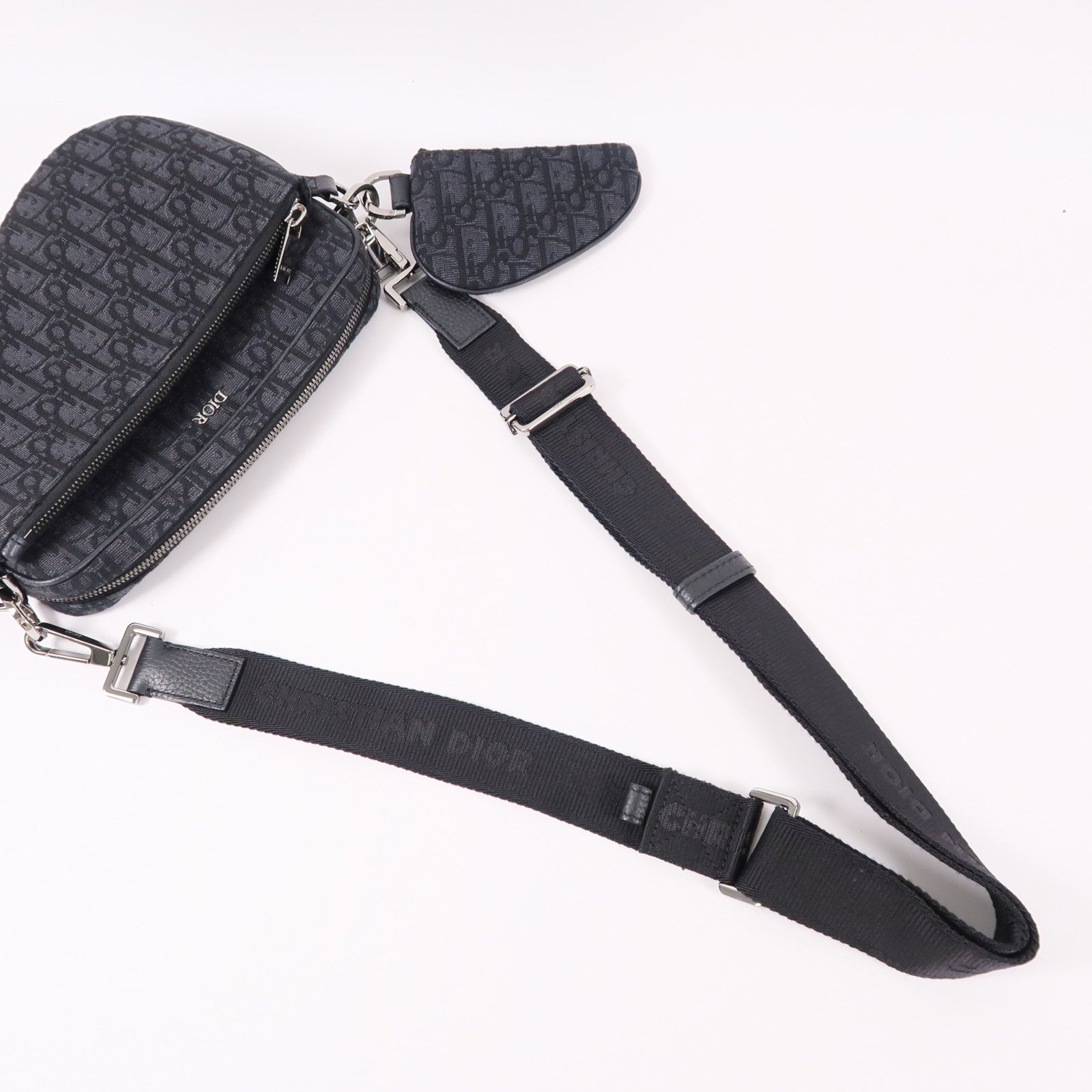Dior Oblique Saddle Triple Pouch肩背袋