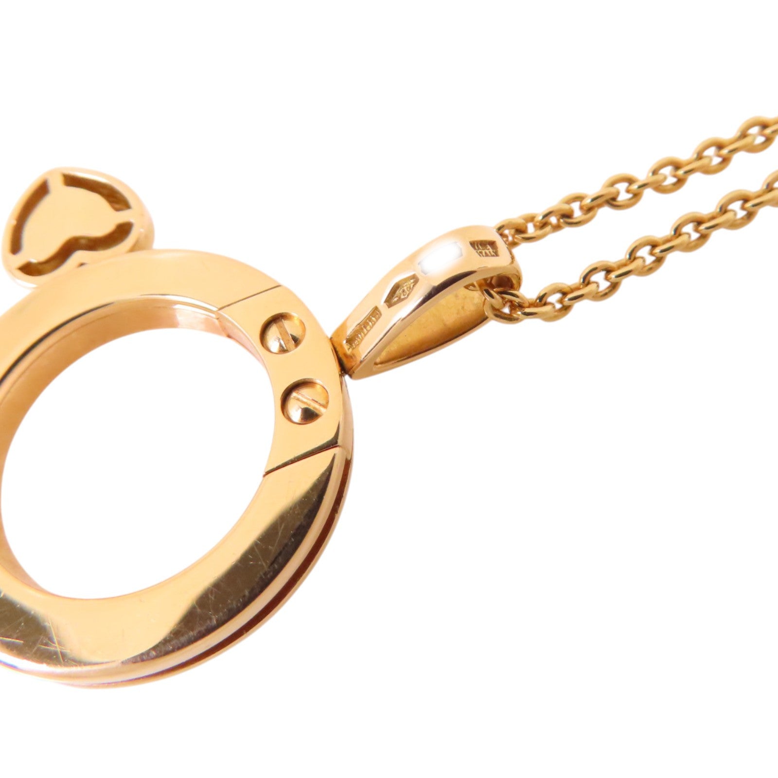 BVLGARI 18K玫瑰金Allegra Heart Necklace項鏈