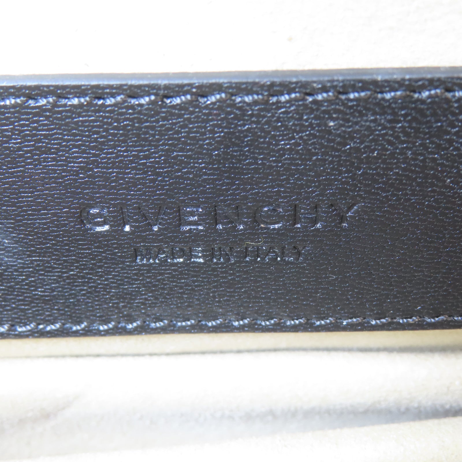 GIVENCHY 帆布/牛皮皮革2 Way Shoulder Bag金扣手挽肩背兩用袋米色/黑色