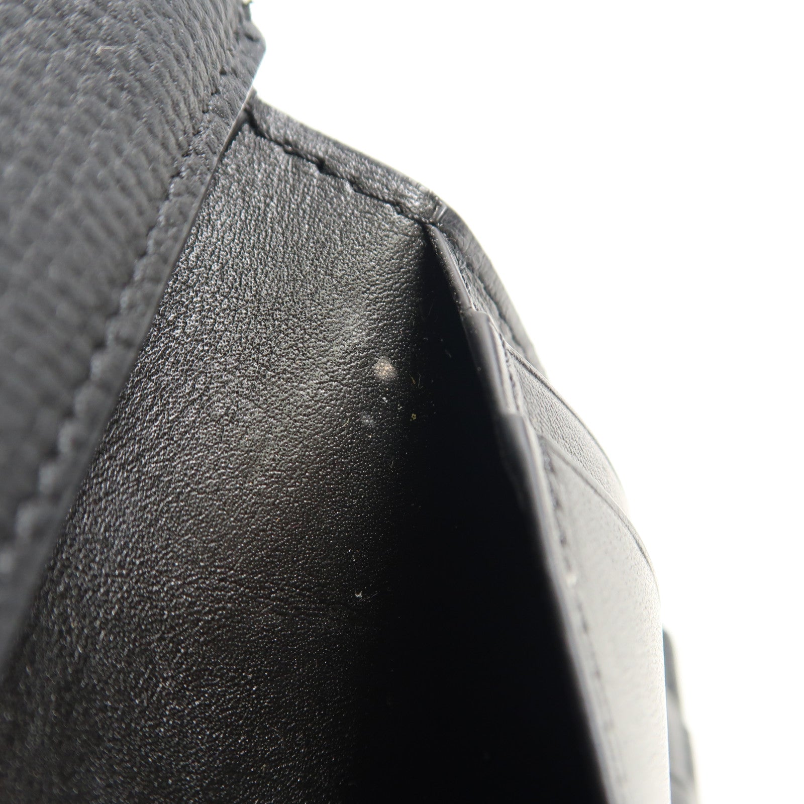 LOEWE SHW Anagram Trifold Wallet C821TR2X16 Calfskin Leather Black