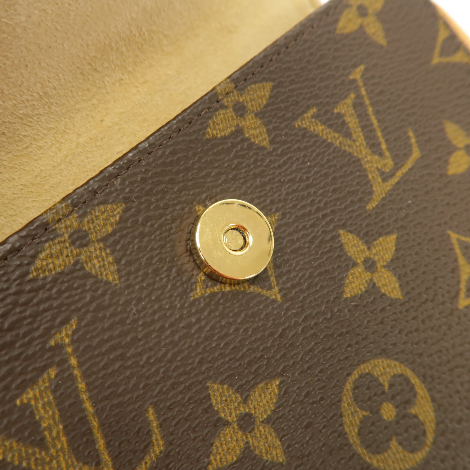 LOUIS VUITTON Monogram Pochette Florentine金扣腰包啡色