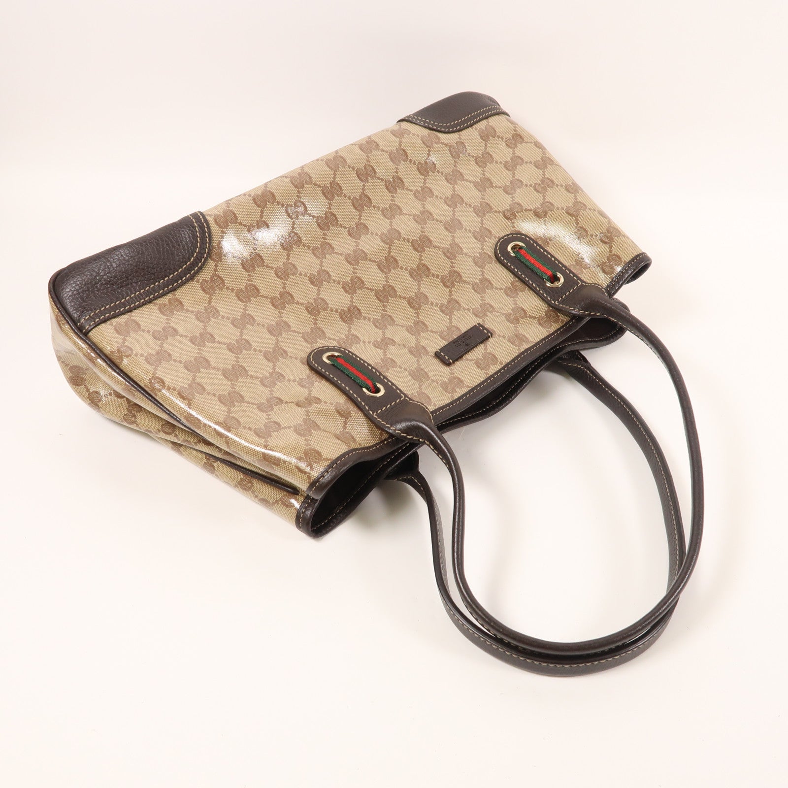 GUCCI PVC Shoulder Bag金扣肩背袋