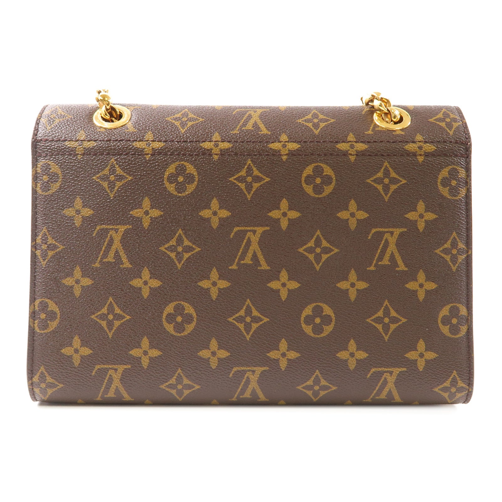 LOUIS VUITTON Monogram Victoire金扣鏈帶肩背袋