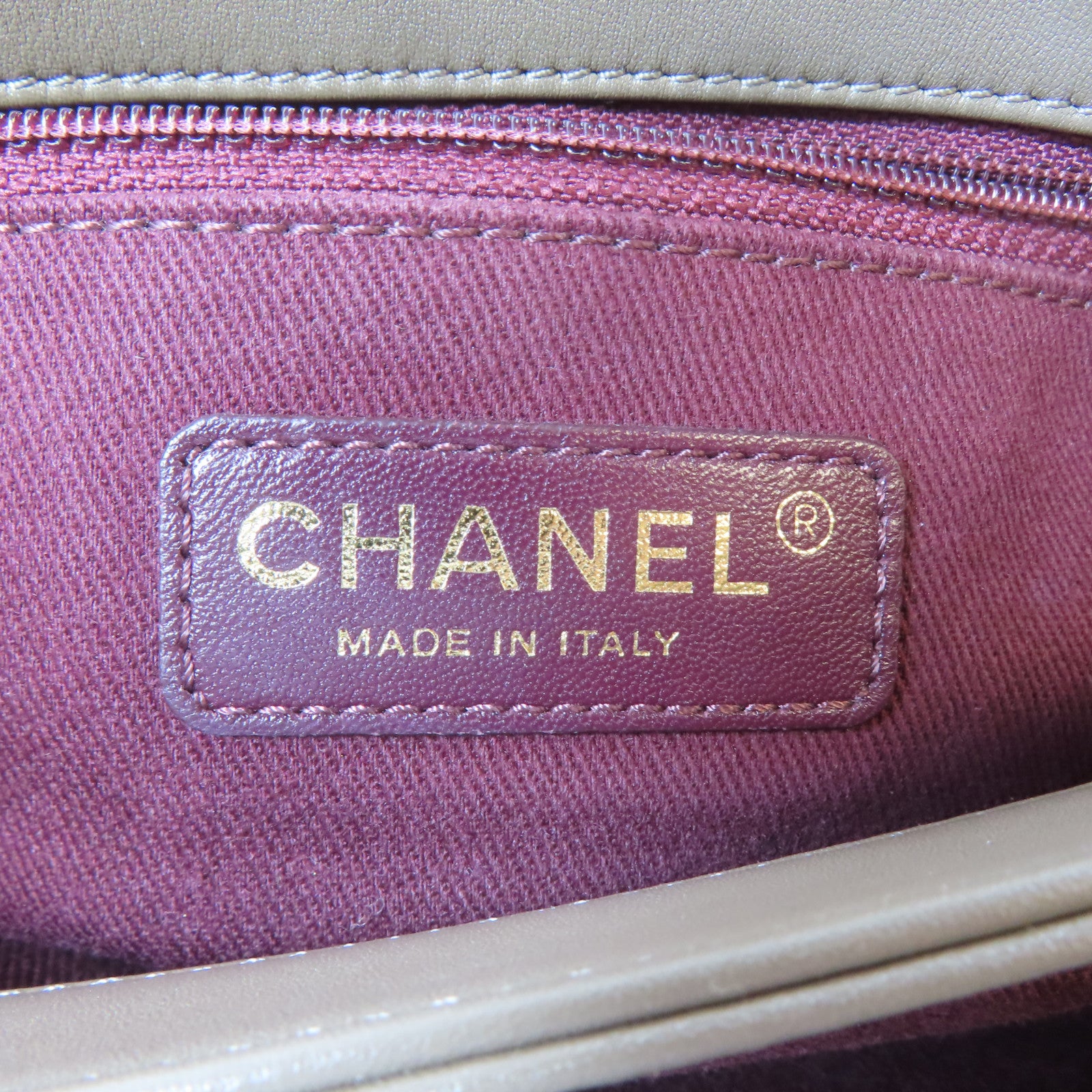 CHANEL 【激減優惠】菱格牛皮皮革Chain Shoulder Bag金扣鏈帶肩背袋啡色