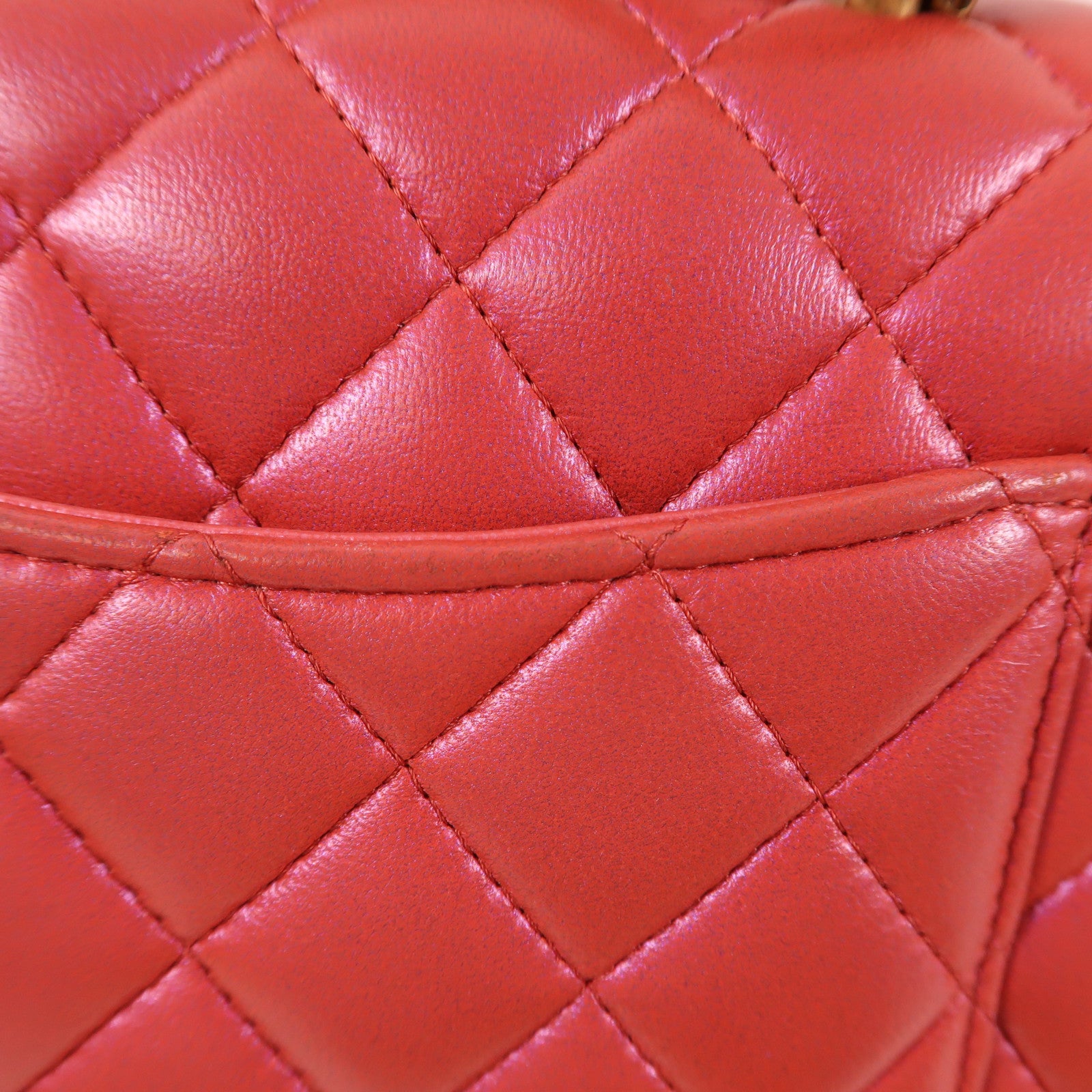 CHANEL 羊皮皮革Mini Flap Bag金扣手挽肩背兩用袋