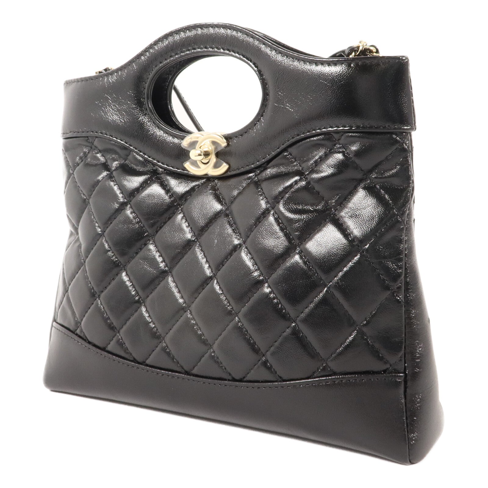 CHANEL 牛皮皮革31 Mini Shopping手挽肩背兩用袋