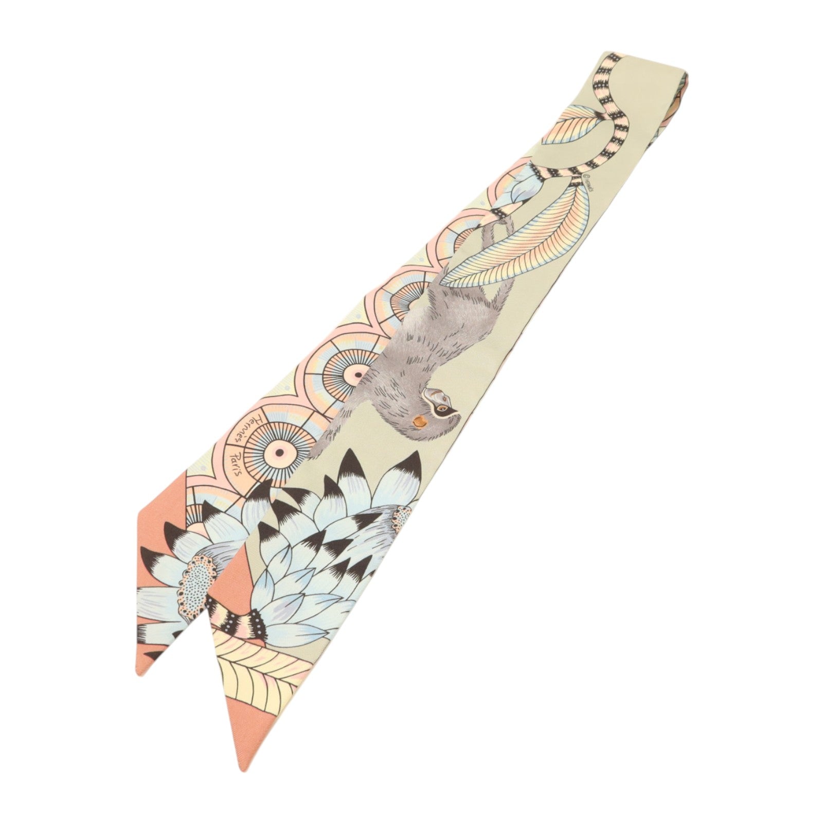 HERMES 絲質Twilly絲巾