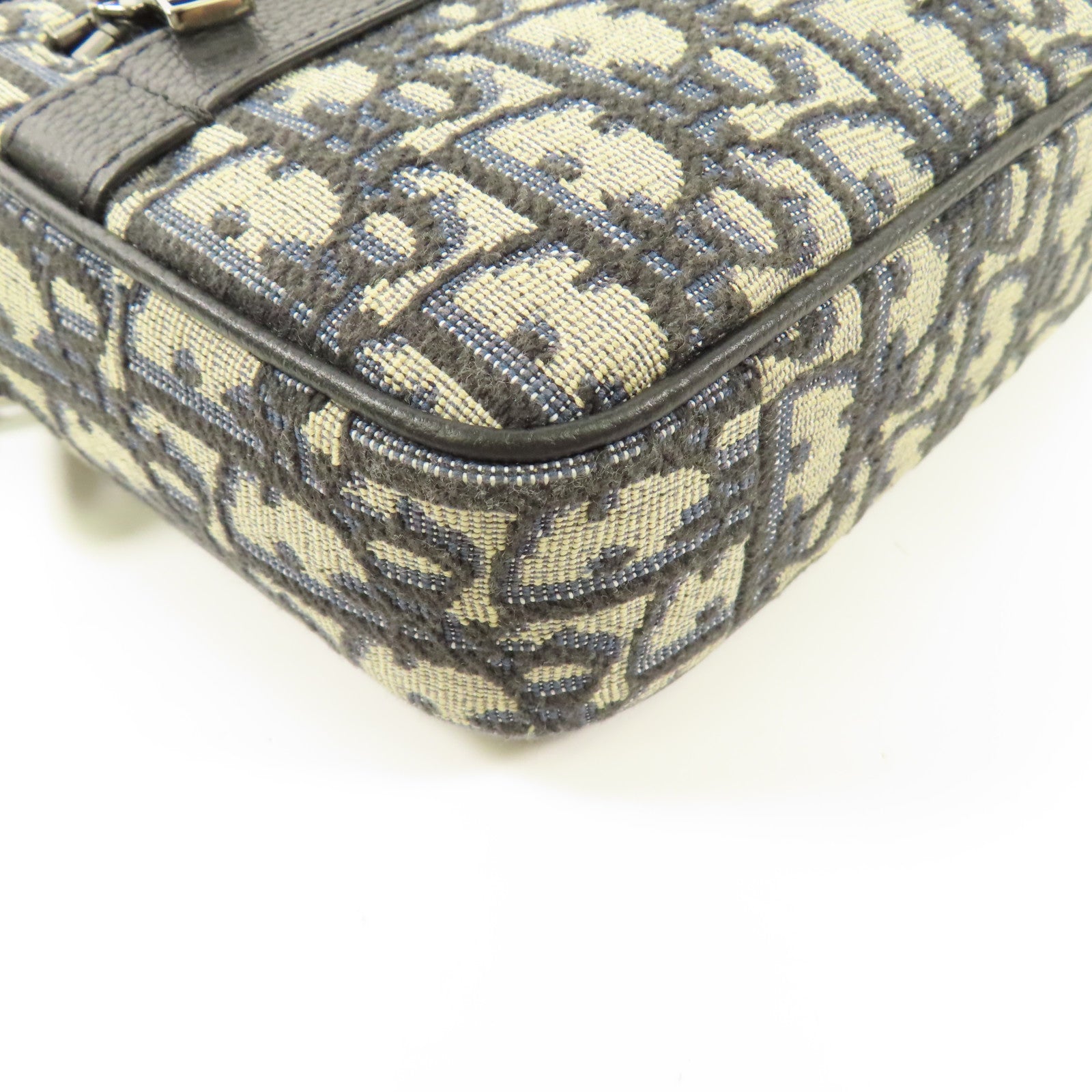 Dior Oblique帆布Mini Safari Messenger Bag銀扣肩背袋