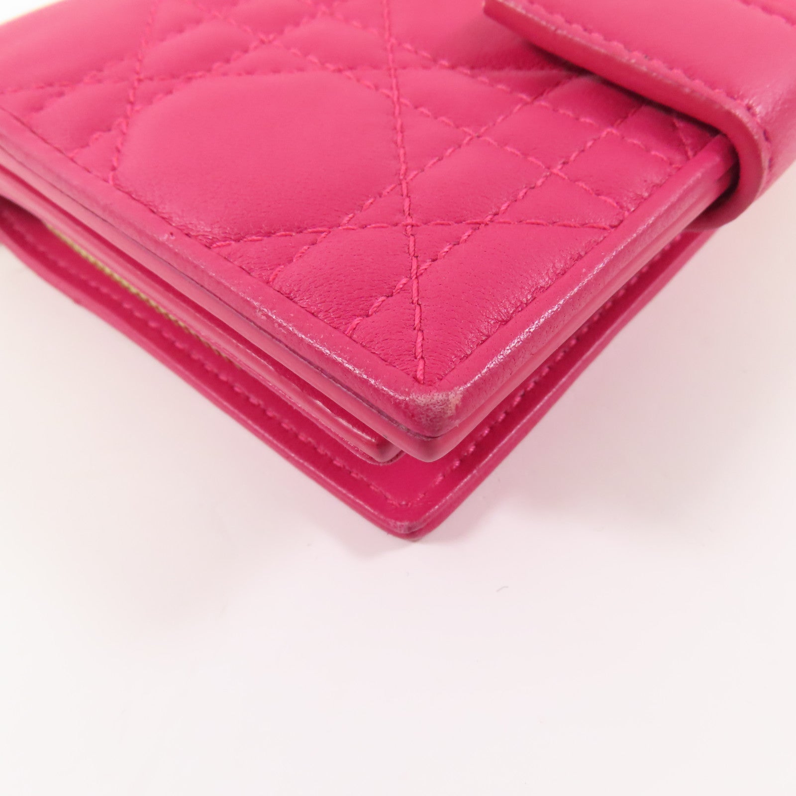 Dior 【激減優惠】皮革Lady Wallet金扣錢包