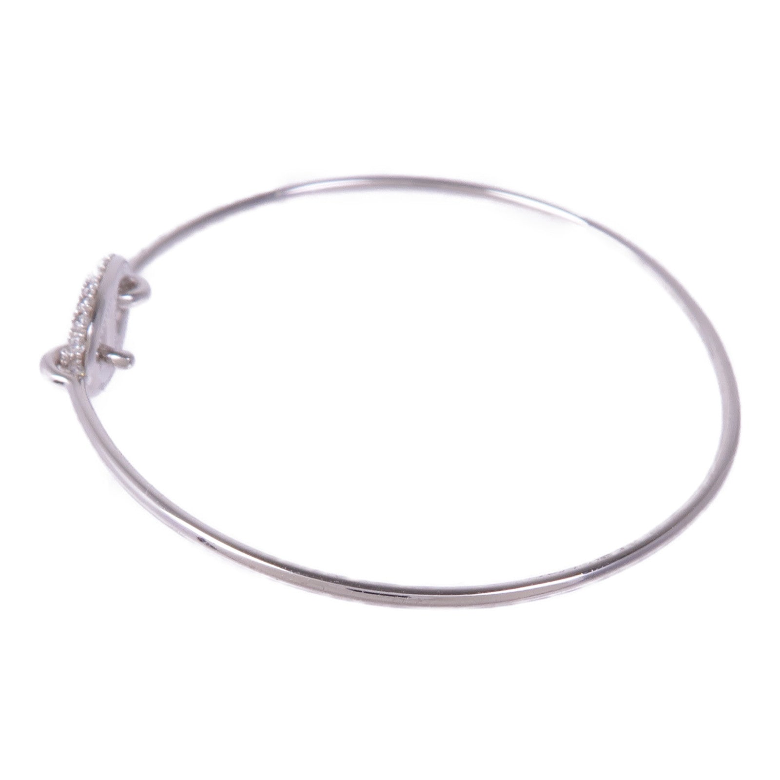 HERMES 18K白金Ronde Chaine D'ancre Diamond Bracelet鑽石手鏈