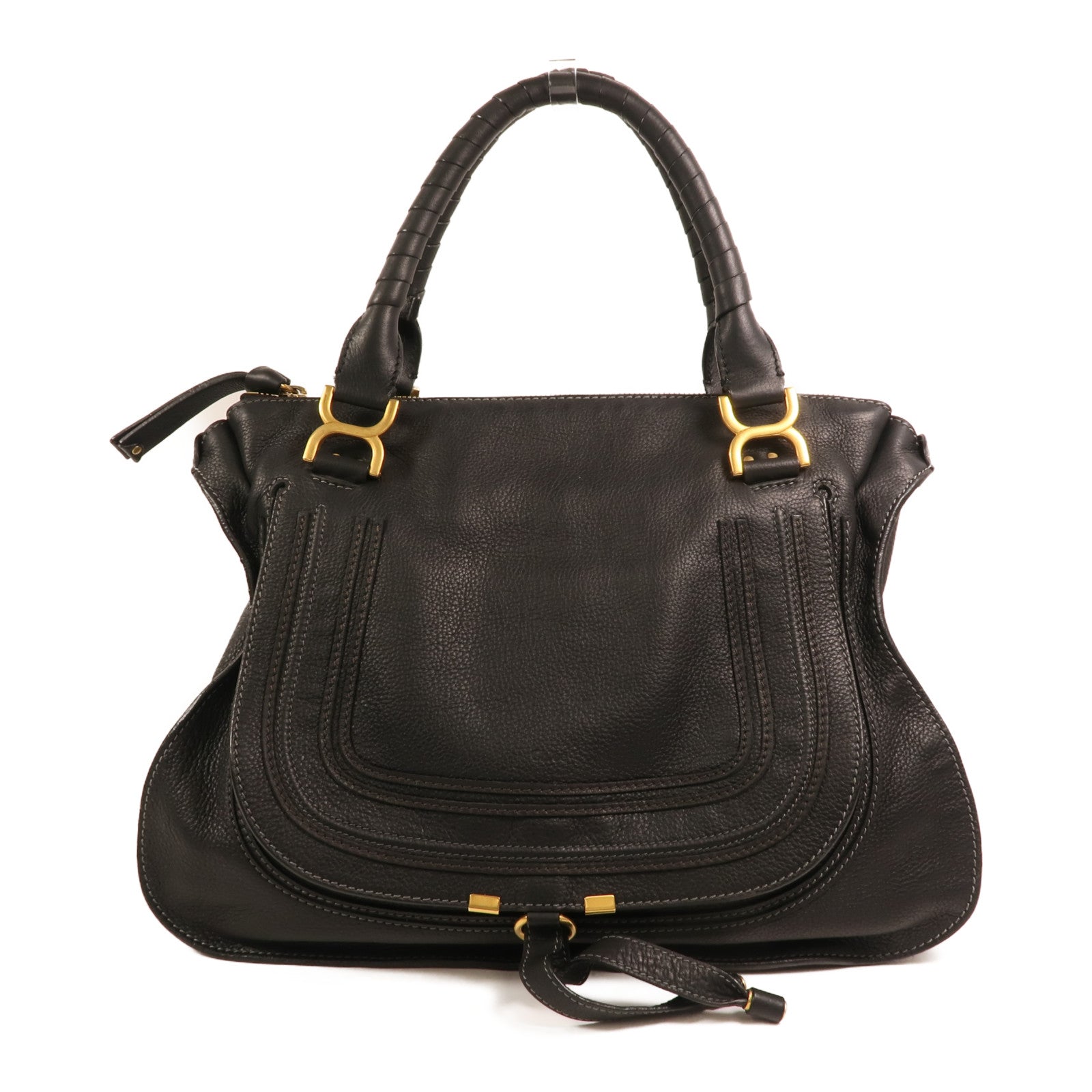 Chloe 牛皮皮革Marcie金扣手挽袋