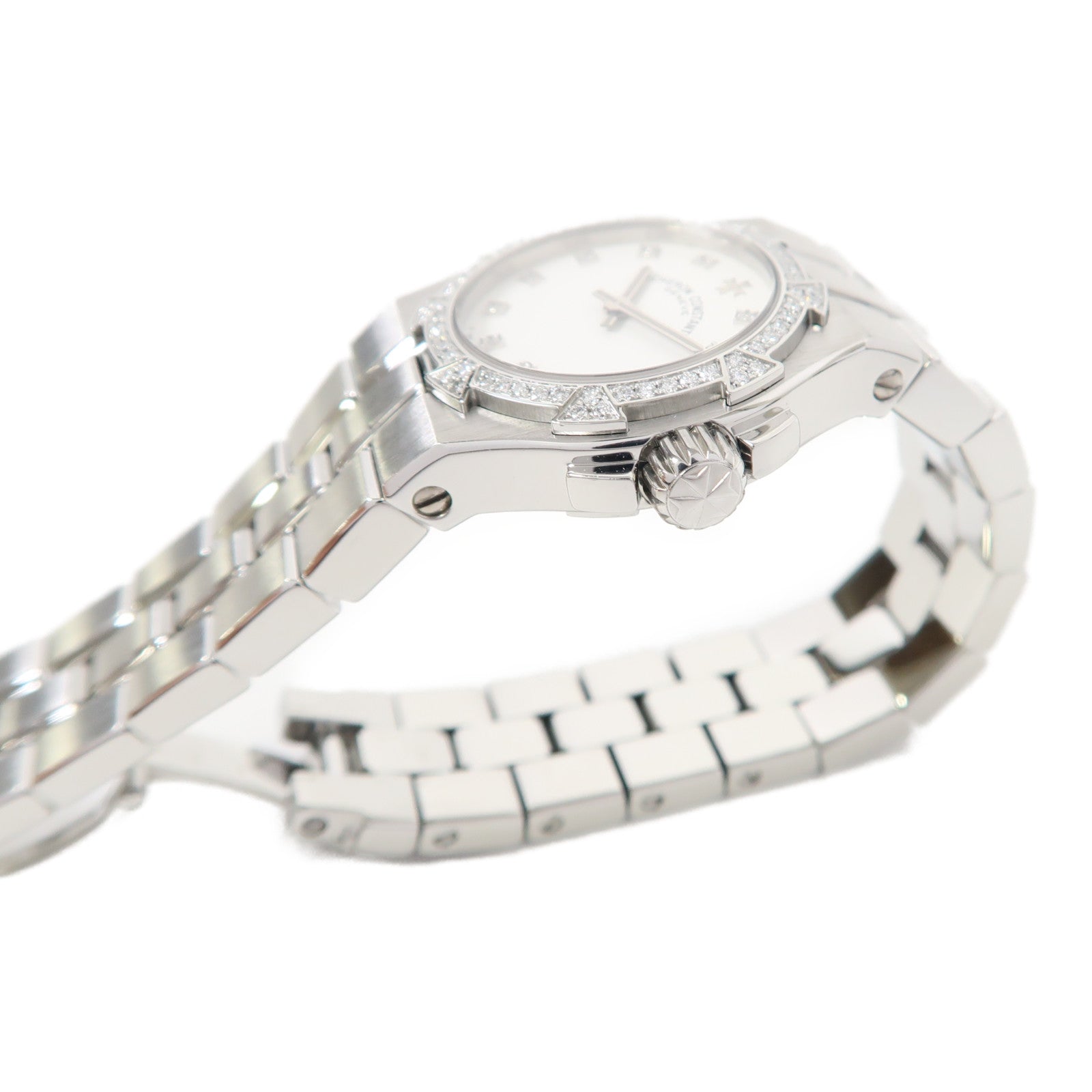 VACHERON CONSTANTIN Watch不鏽鋼手錶石英機芯白色