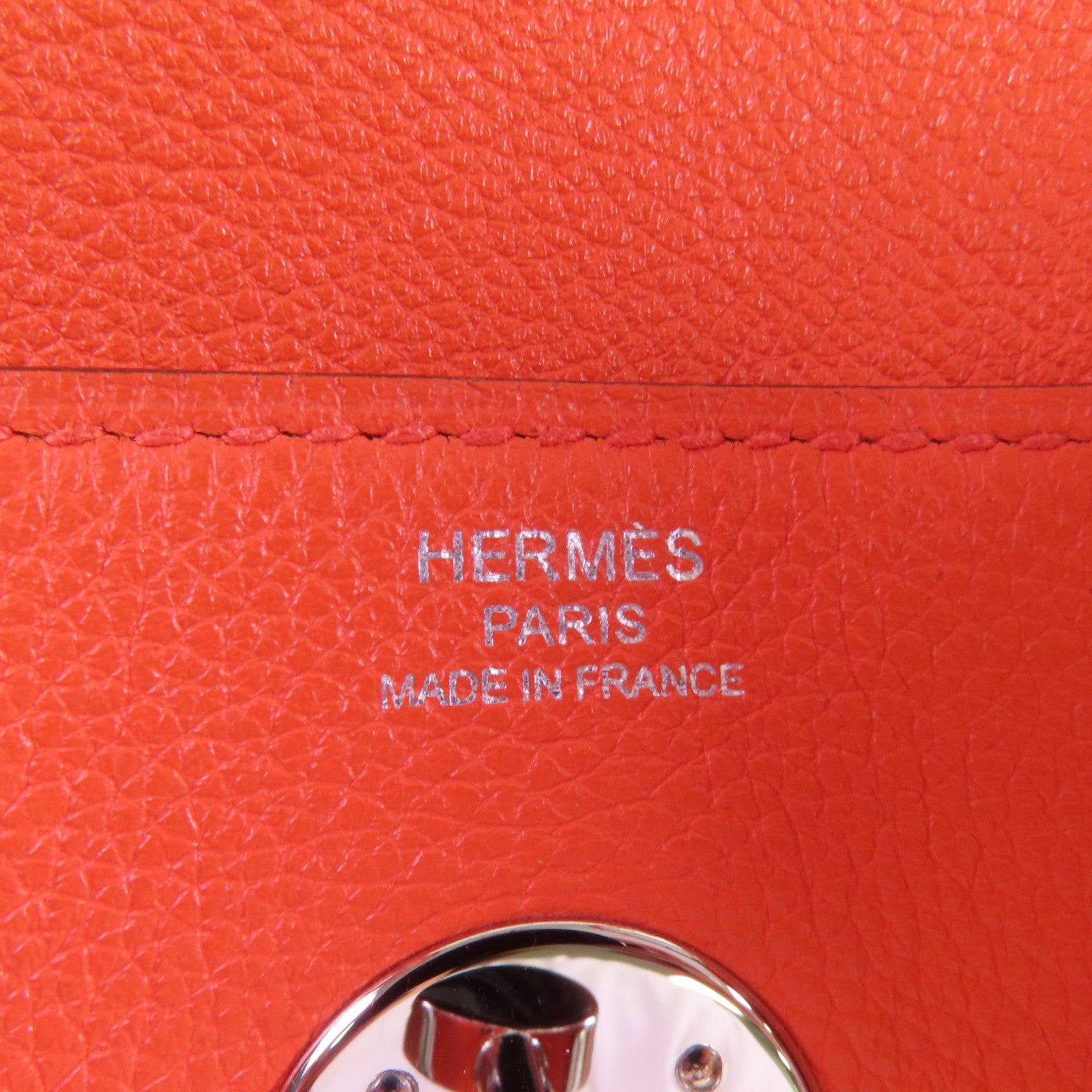 HERMES Evercolor皮革Lindy 26銀扣肩背袋