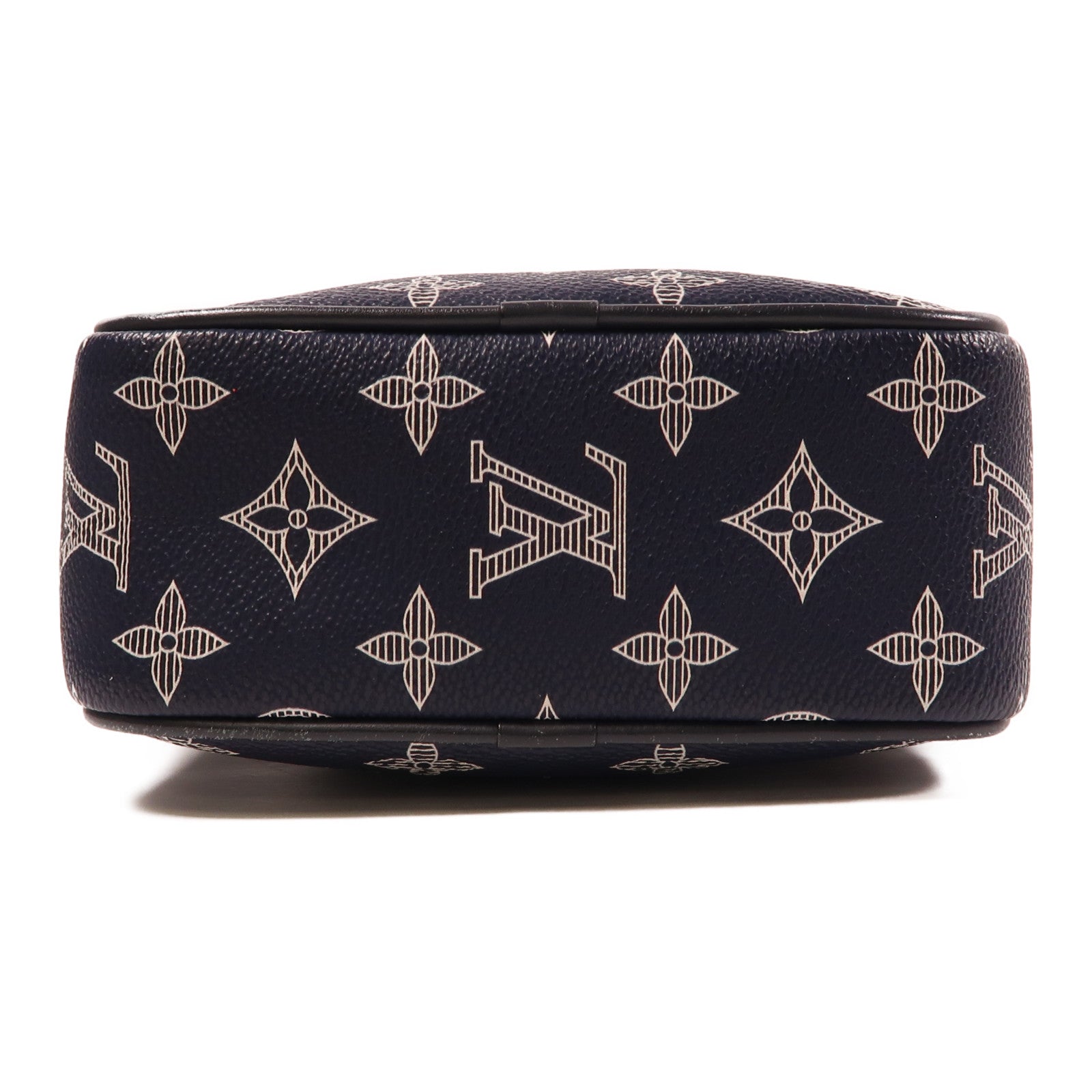LOUIS VUITTON Monogram Upside-down Danube肩背袋深藍色