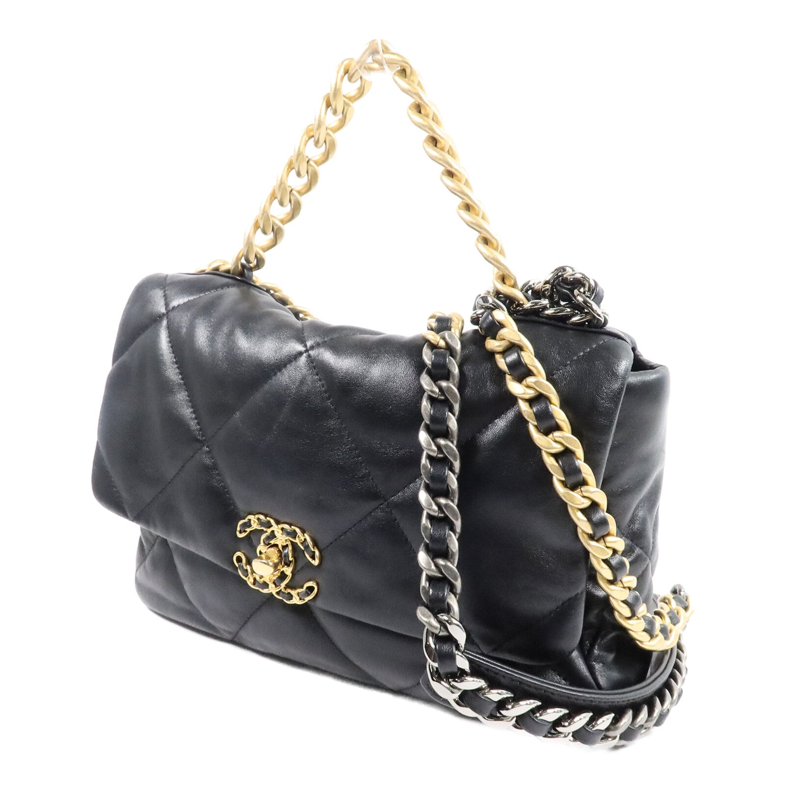 CHANEL 羊皮皮革Chanel 19 Medium手挽肩背兩用袋
