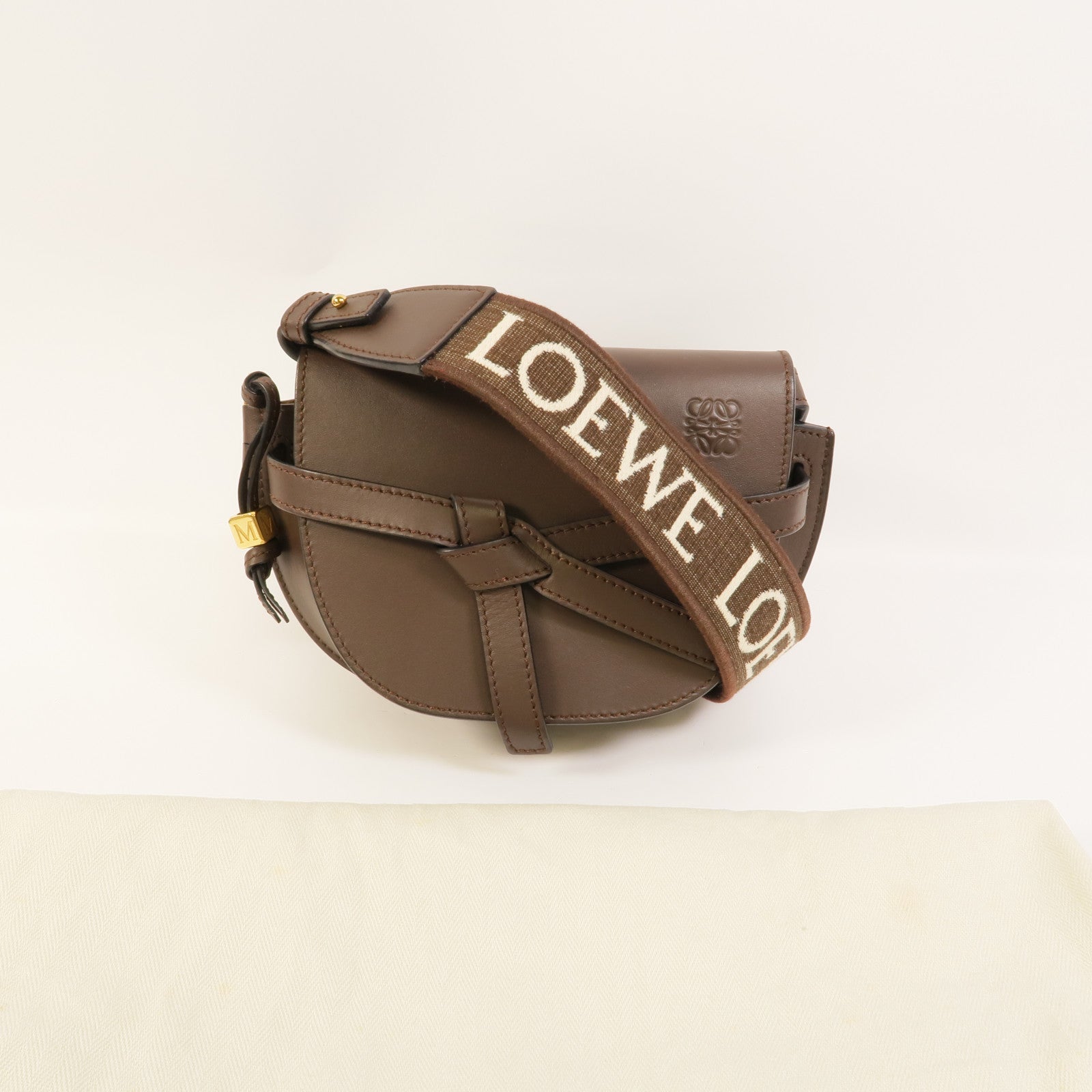 LOEWE 牛皮皮革Mini Gate肩背袋