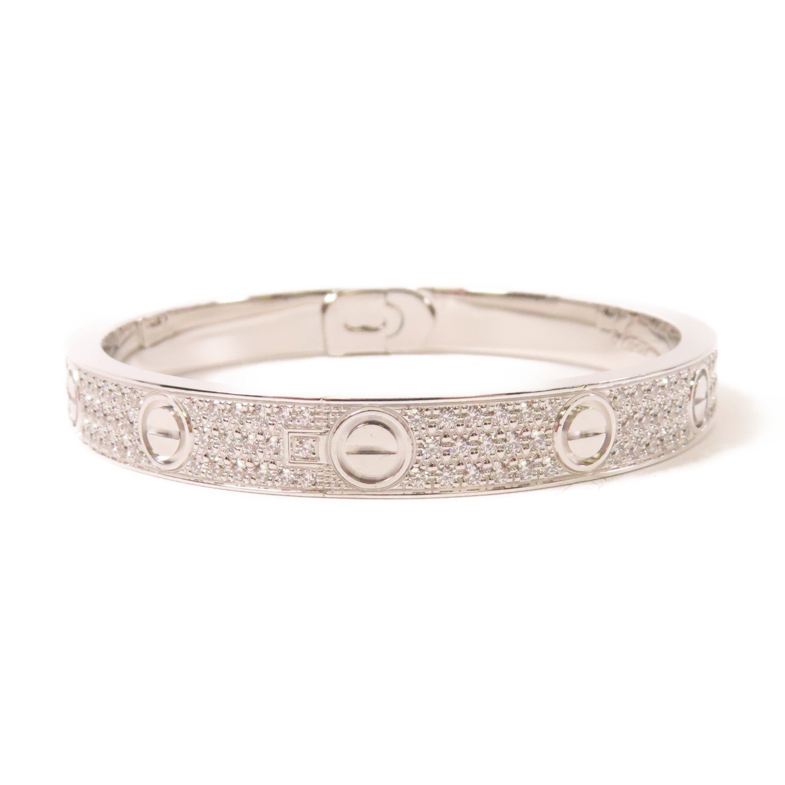 CARTIER 【激減優惠】18K白金Love Bracelet Diamond手鐲Cartier#17