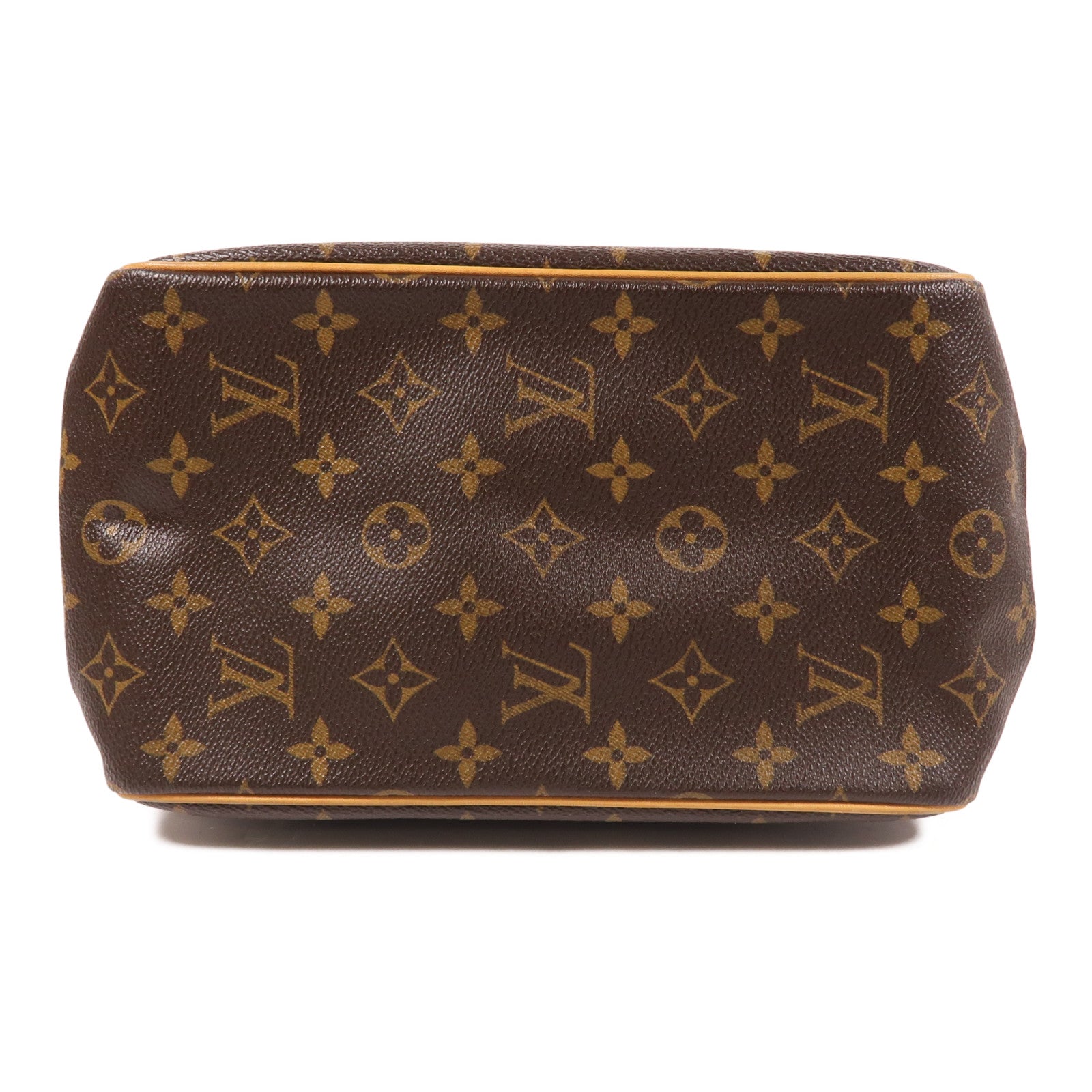 LOUIS VUITTON Monogram Batignolles金扣手挽袋棕色