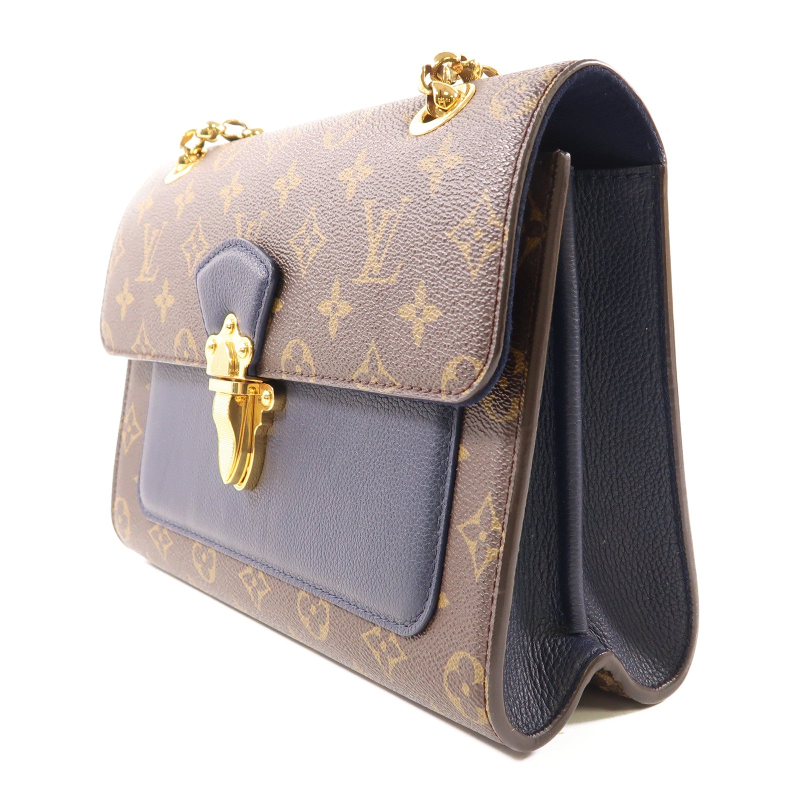 LOUIS VUITTON Monogram Victoire金扣鏈帶肩背袋