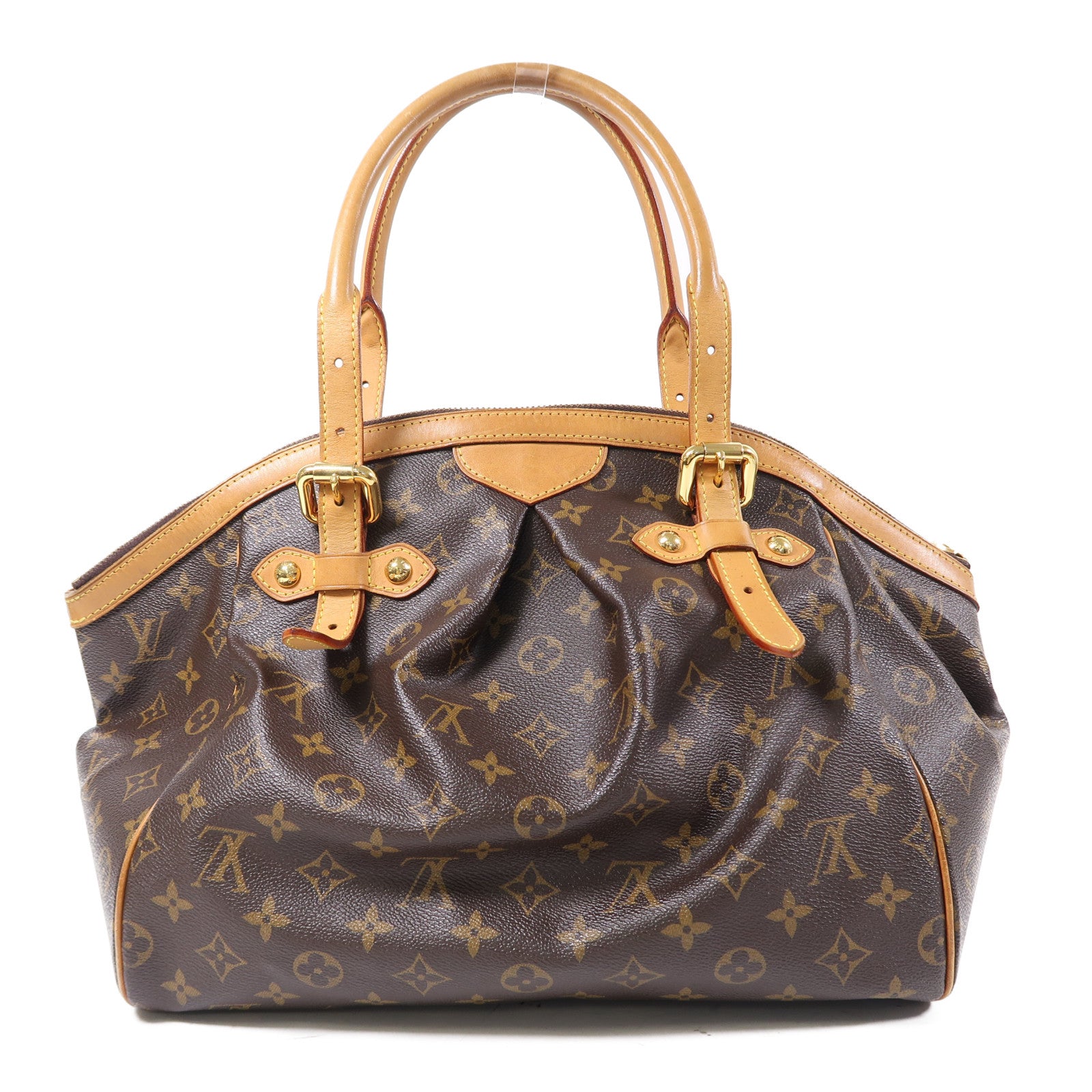 LOUIS VUITTON (PRICE DOWN) LV GHW Tivoli GM Shoulder Bag M40144 Monogram Brown