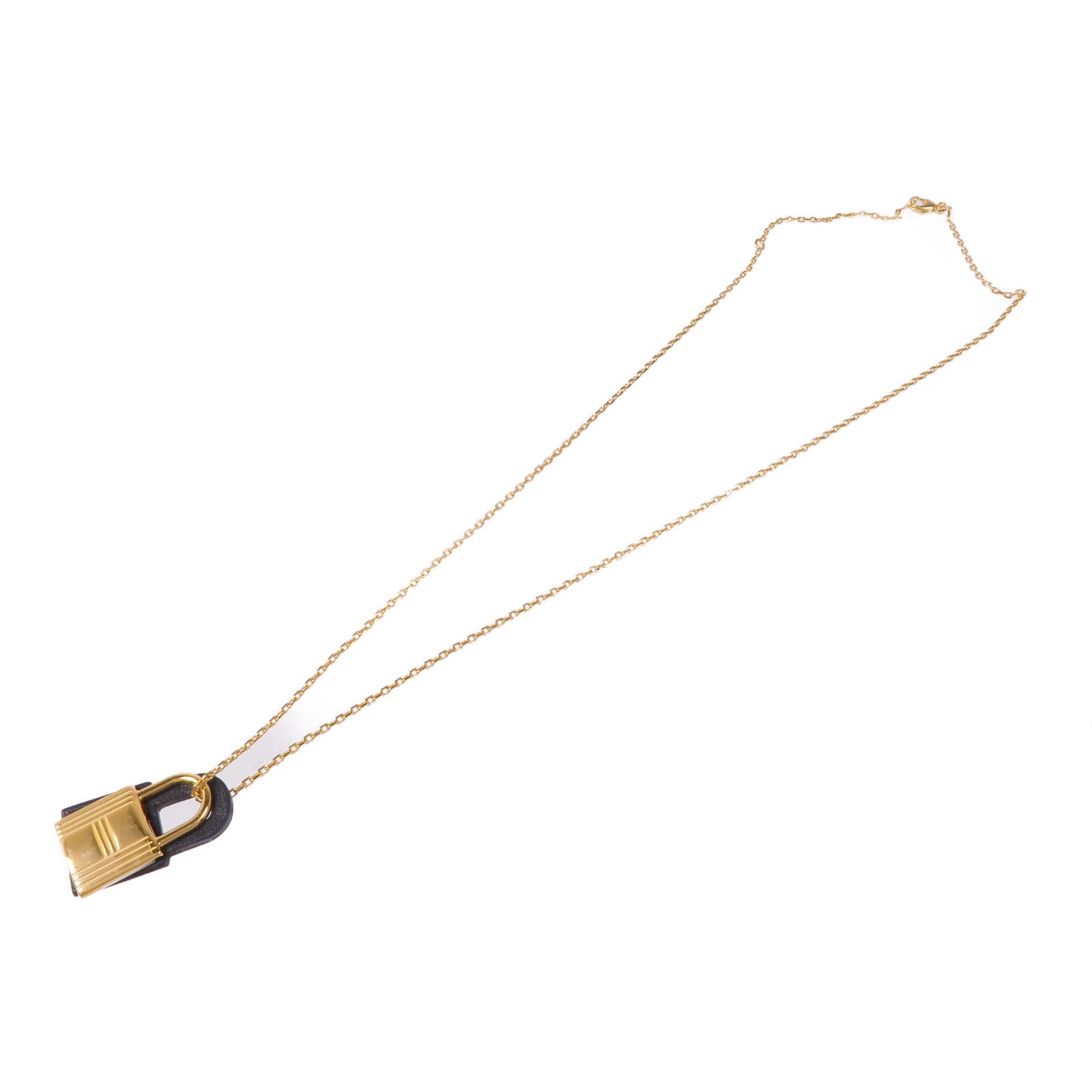 HERMES 金屬/皮革O'Kelly Pendant項鍊