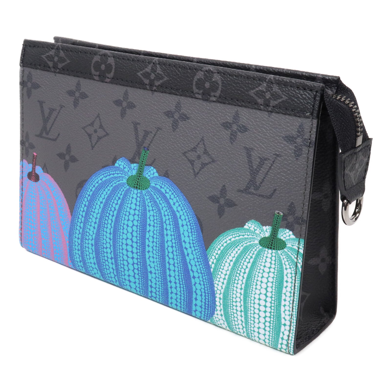 LOUIS VUITTON Monogram Eclipse LV x YK Gaston肩背袋