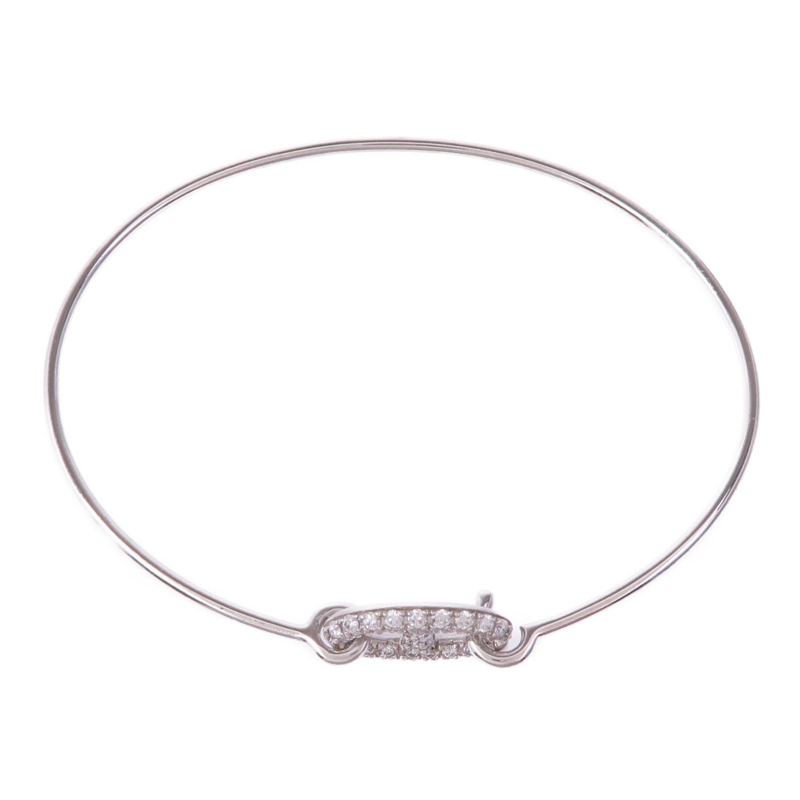 HERMES 18K白金Ronde Chaine D'ancre Diamond Bracelet鑽石手鏈