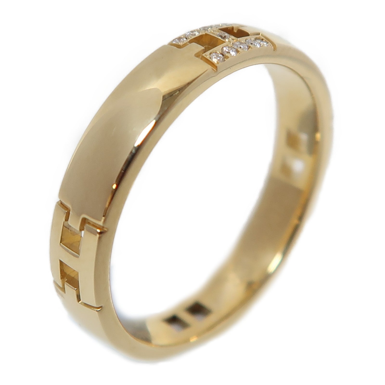 HERMES 18K黃金Hercules戒指US#5.5/Hermes#51