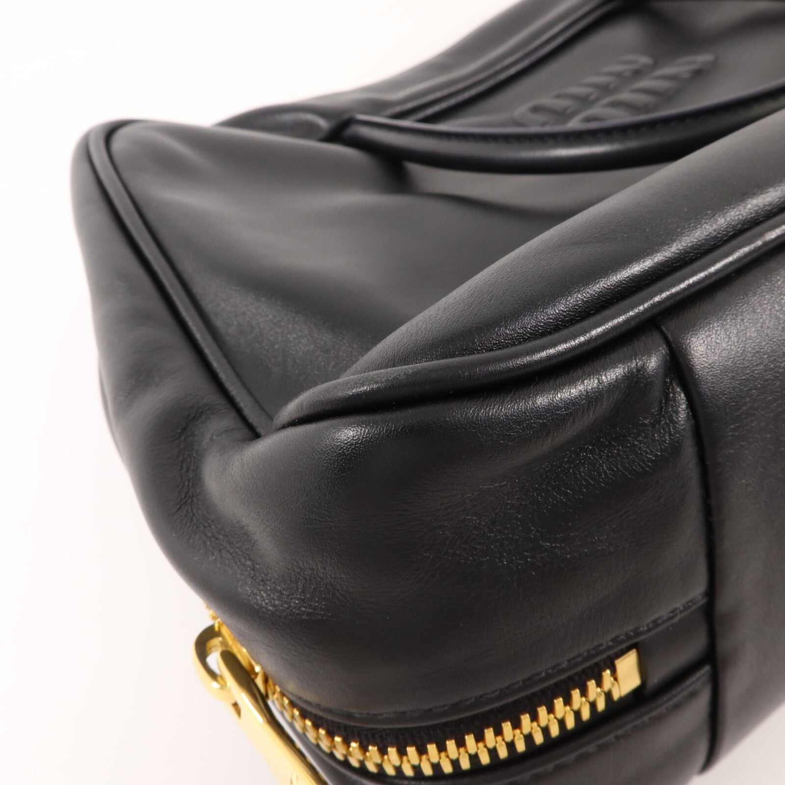 Miu Miu 牛皮皮革Beau Bag手挽袋