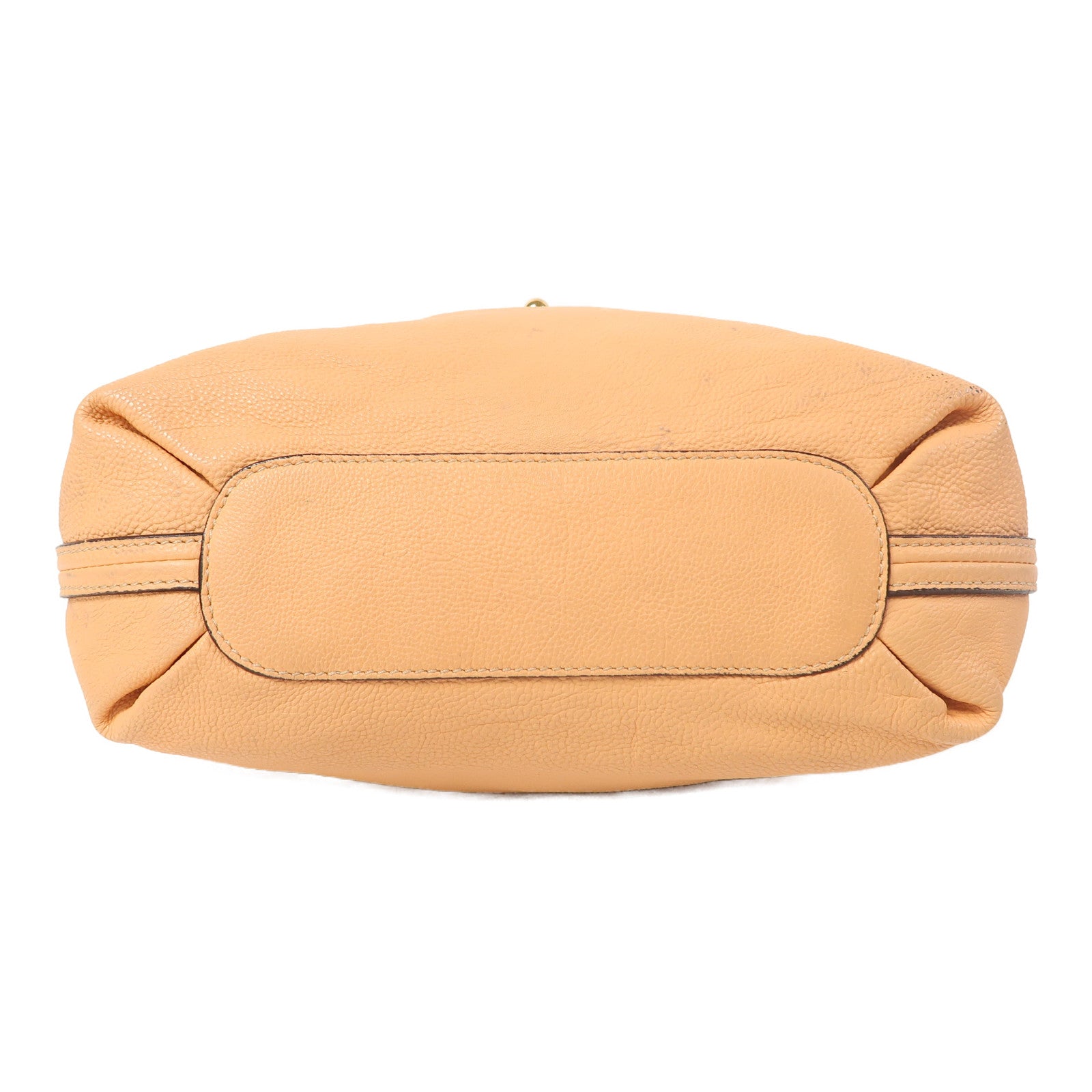 Chloe 【激減優惠】牛皮皮革Shoulder Bag金扣手挽肩背兩用袋杏黃色