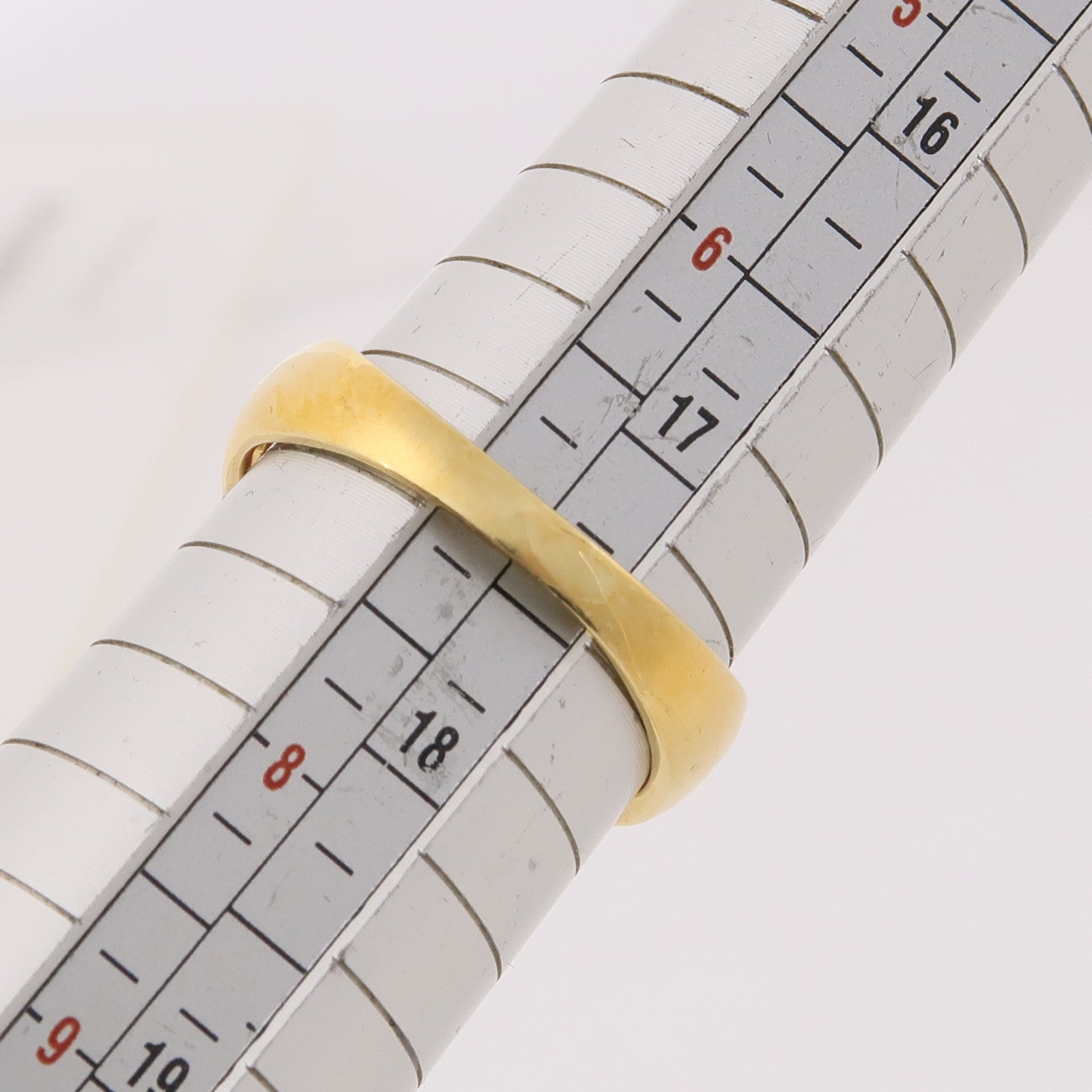 JEWELRY 18K黃金Ruby Ring紅寶石/鑽石戒指US#7