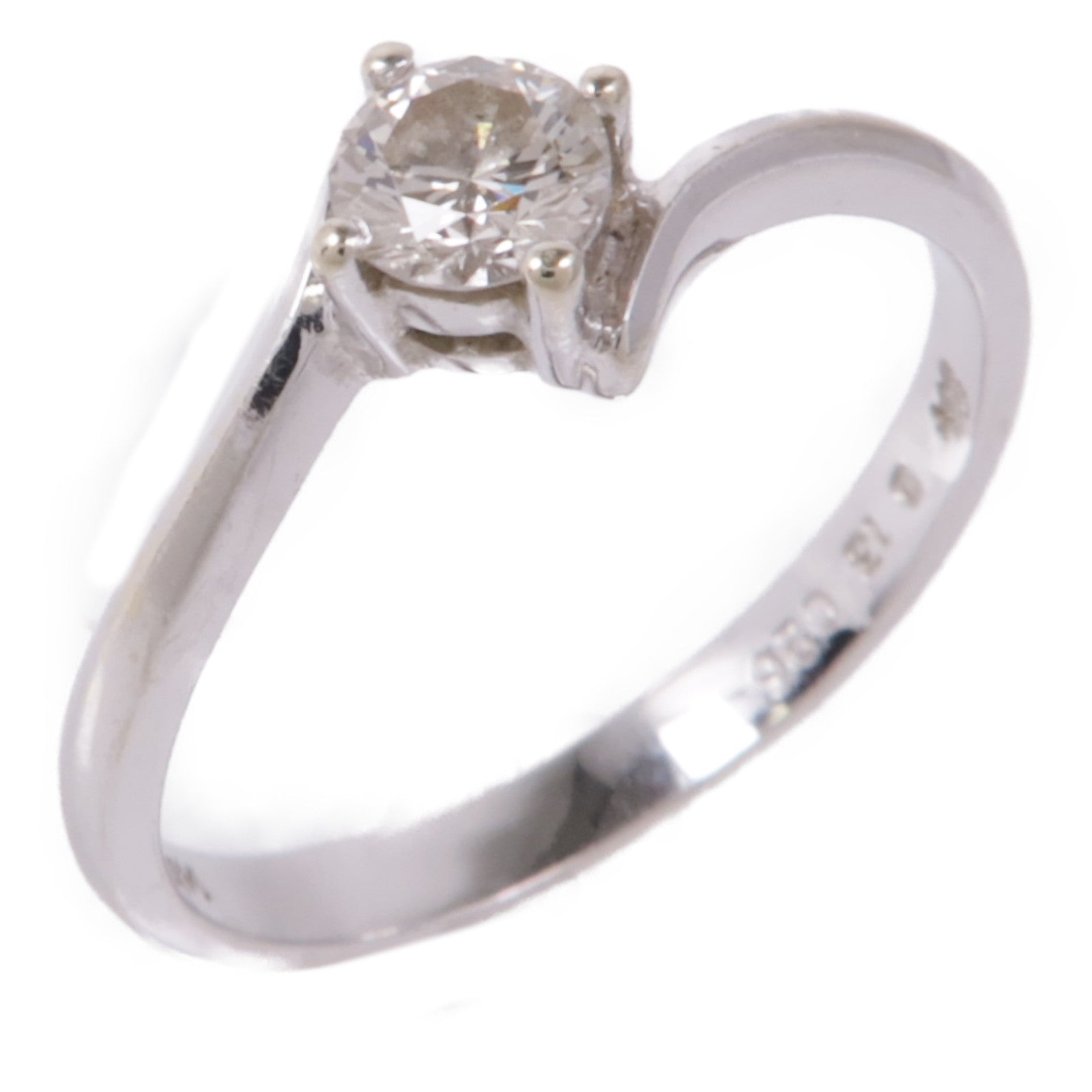 JEWELRY 14K白金Diamond Ring鑽石戒指US#6