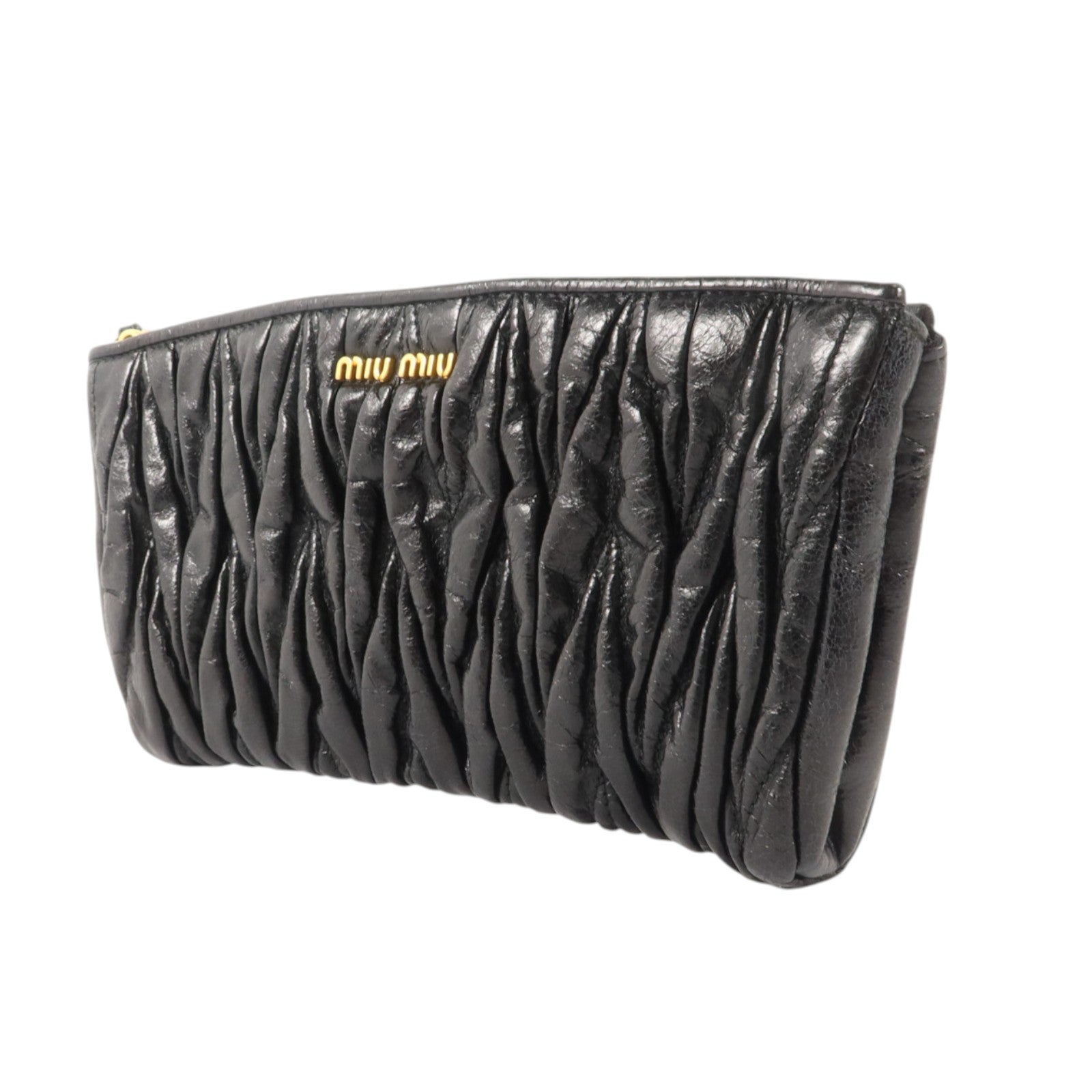 Miu Miu 羊皮皮革Clutch Bag金扣手拿包
