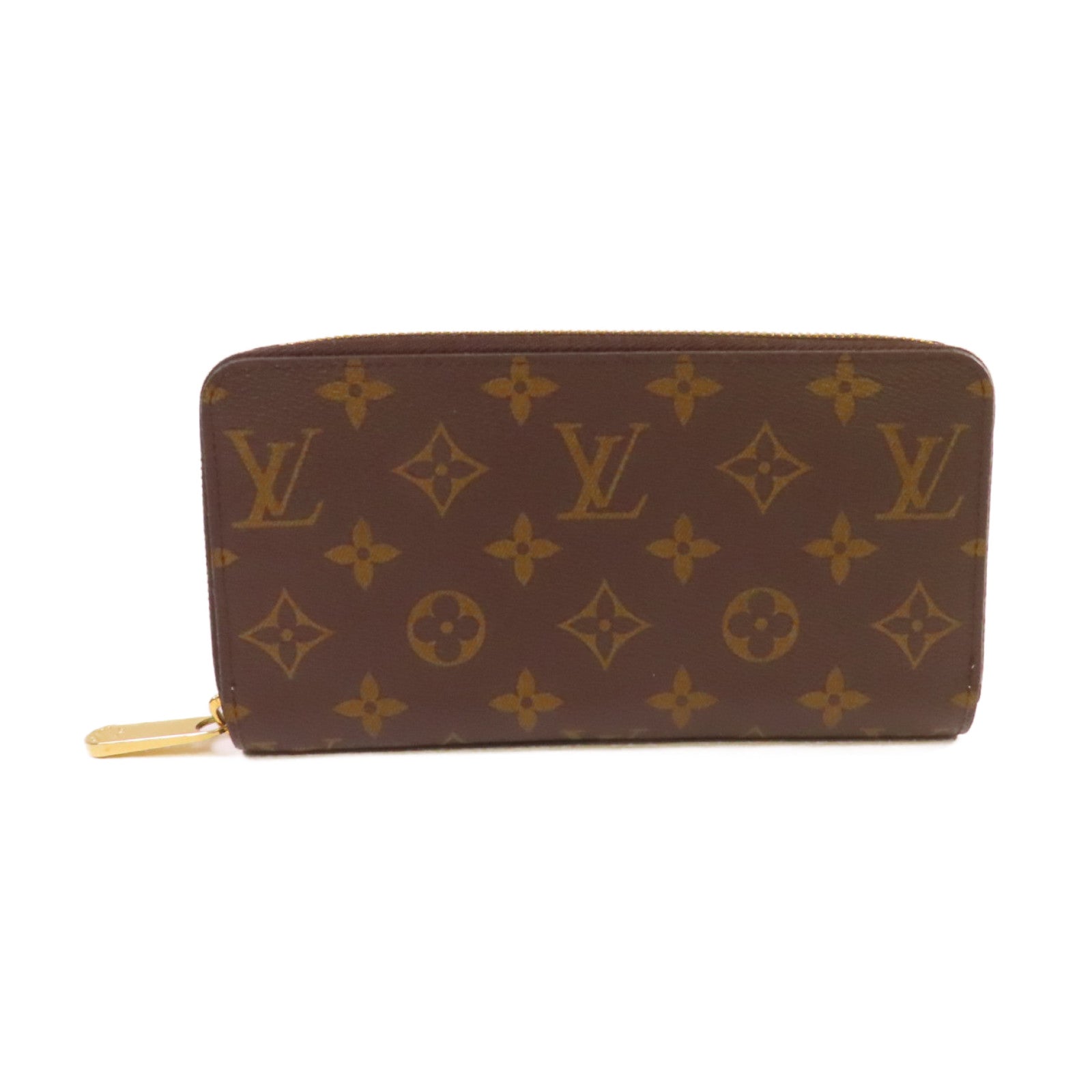 LOUIS VUITTON Monogram Zippy Long Wallet金扣拉鏈長錢包啡色