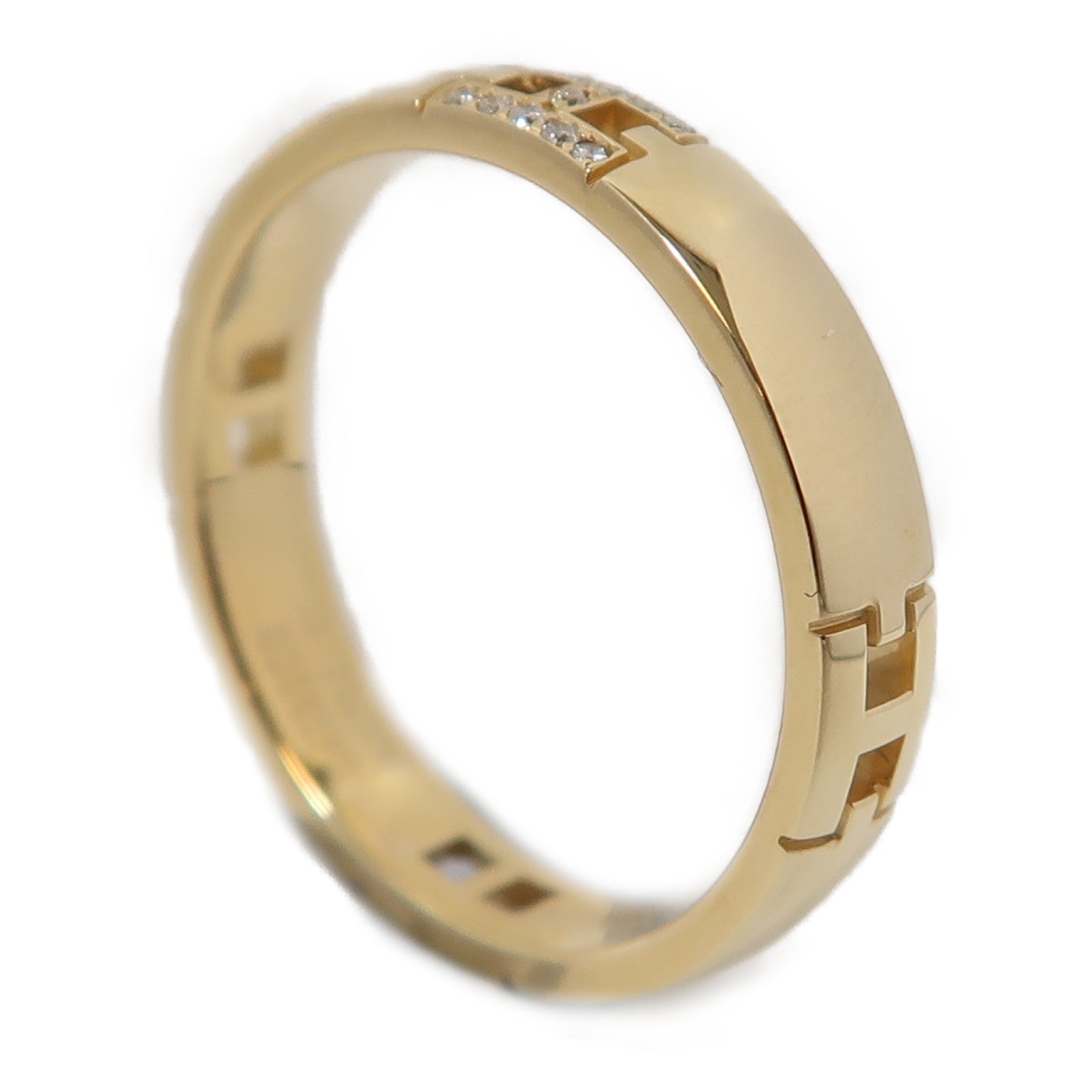 HERMES 18K黃金Hercules戒指US#5.5/Hermes#51