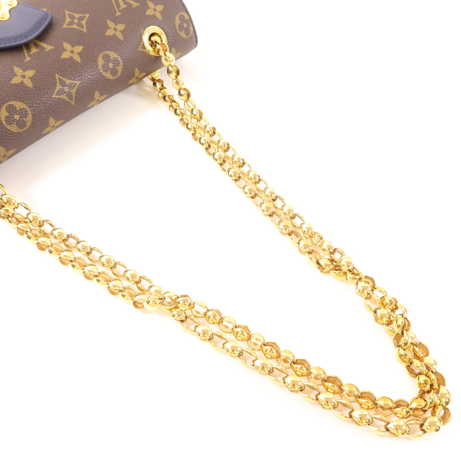 LOUIS VUITTON Monogram Victoire金扣鏈帶肩背袋