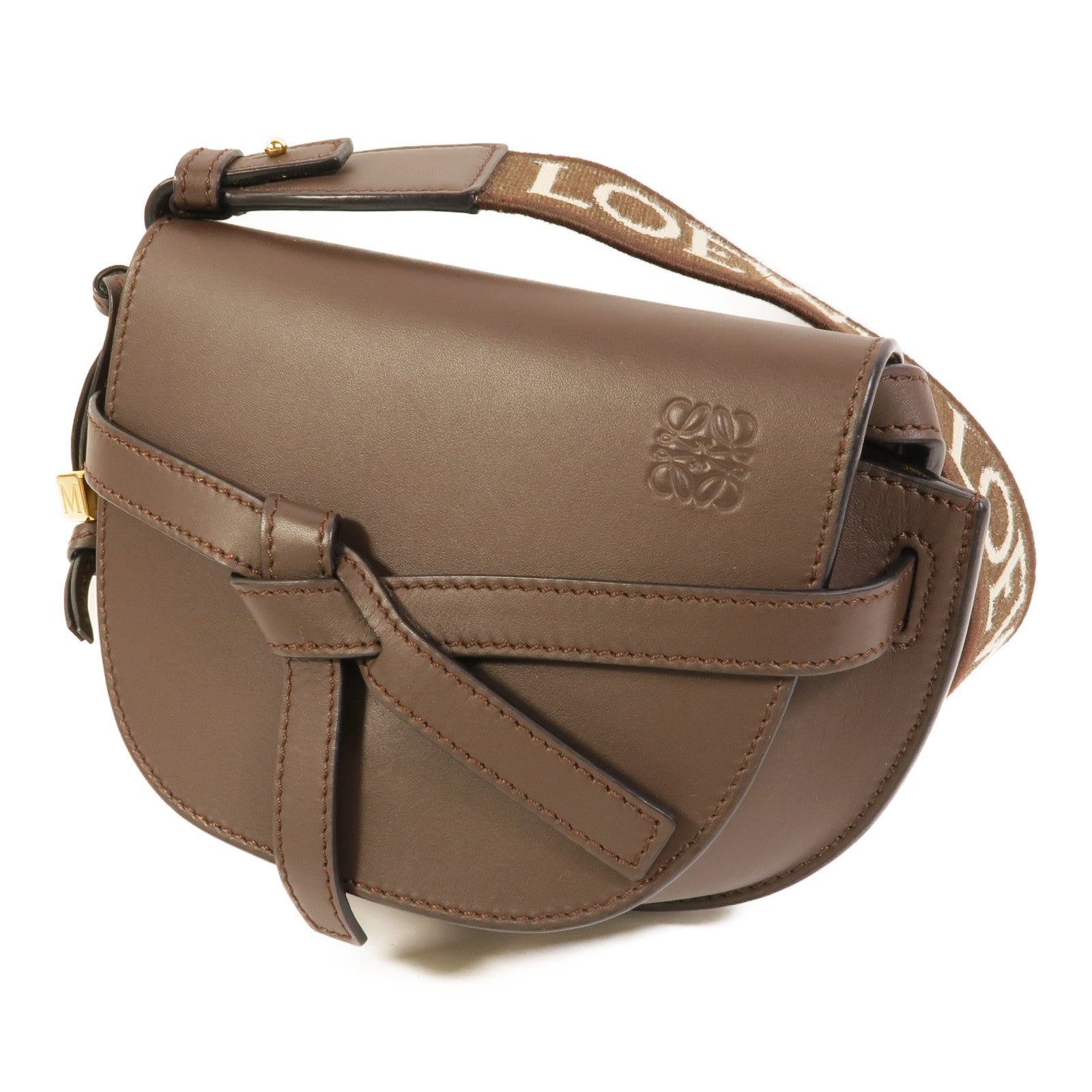 LOEWE 牛皮皮革Mini Gate肩背袋