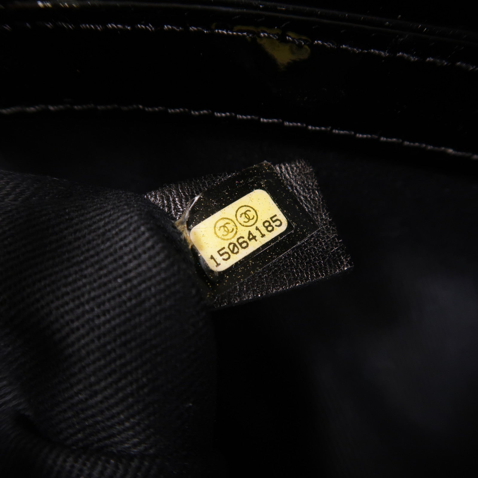 CHANEL 漆皮皮革Chain Shoulder銀扣鏈帶肩背袋