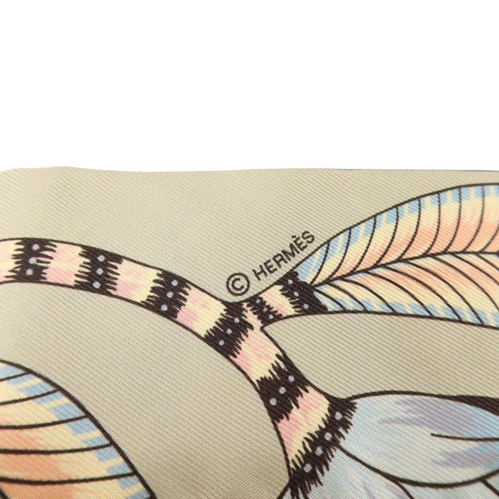 HERMES 絲質Twilly絲巾