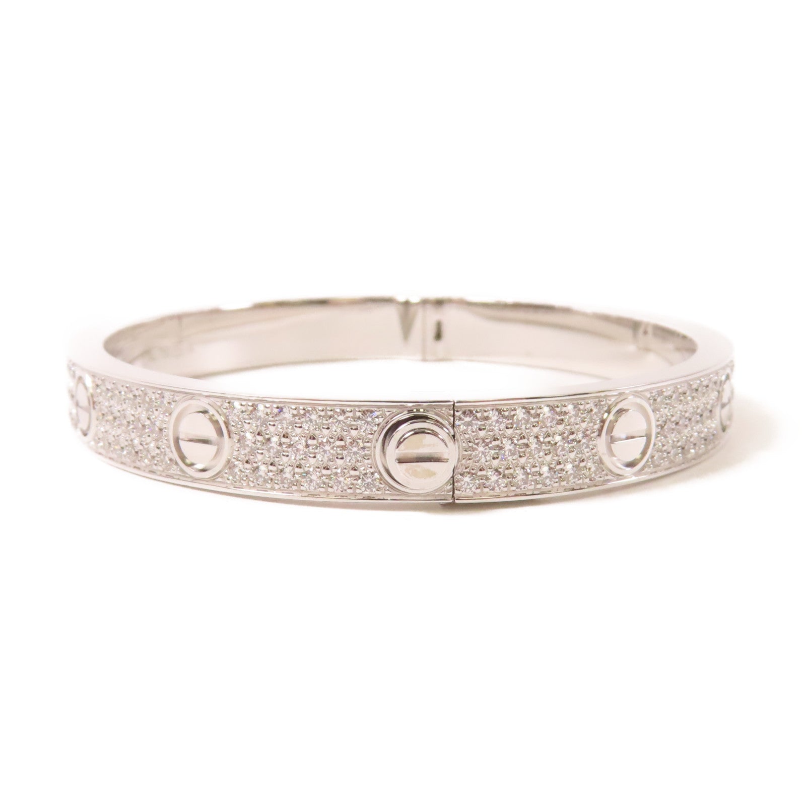 CARTIER 【激減優惠】18K白金Love Bracelet Diamond手鐲Cartier#17