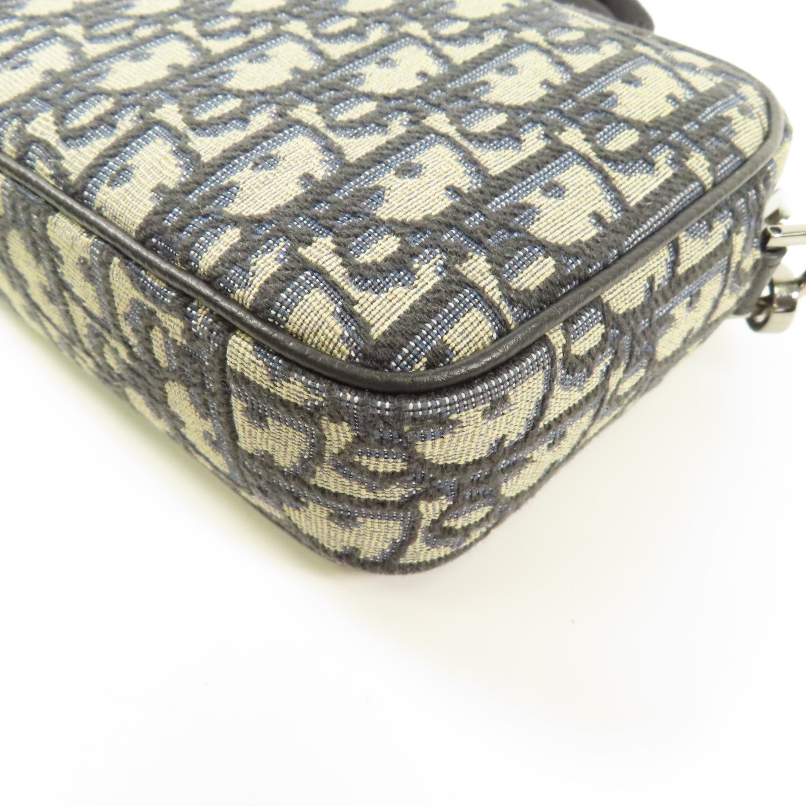Dior Oblique帆布Mini Safari Messenger Bag銀扣肩背袋