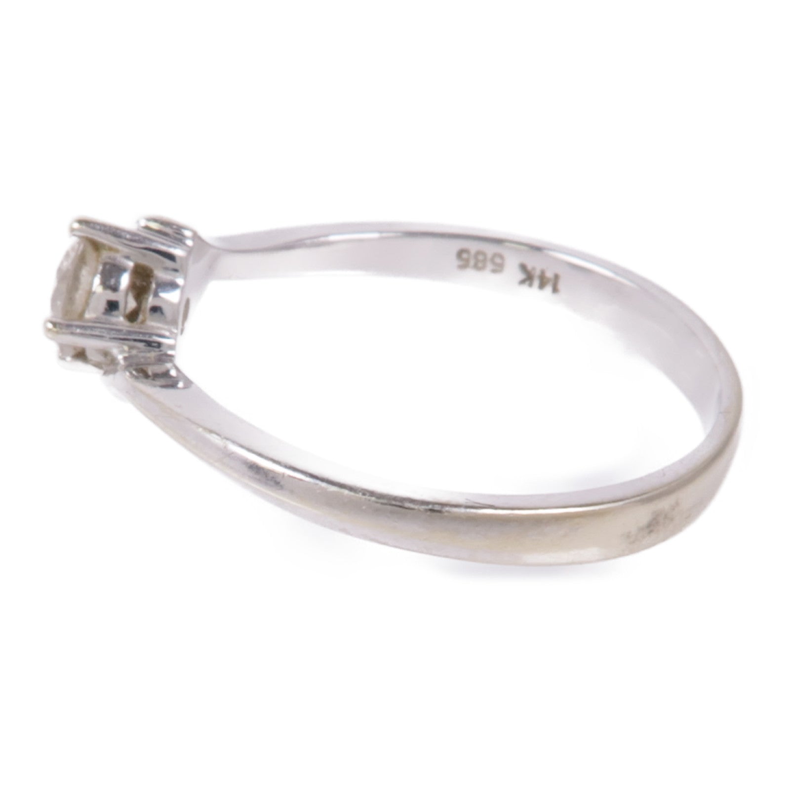 JEWELRY 【激減優惠】14K白金Diamond Ring鑽石戒指US#6